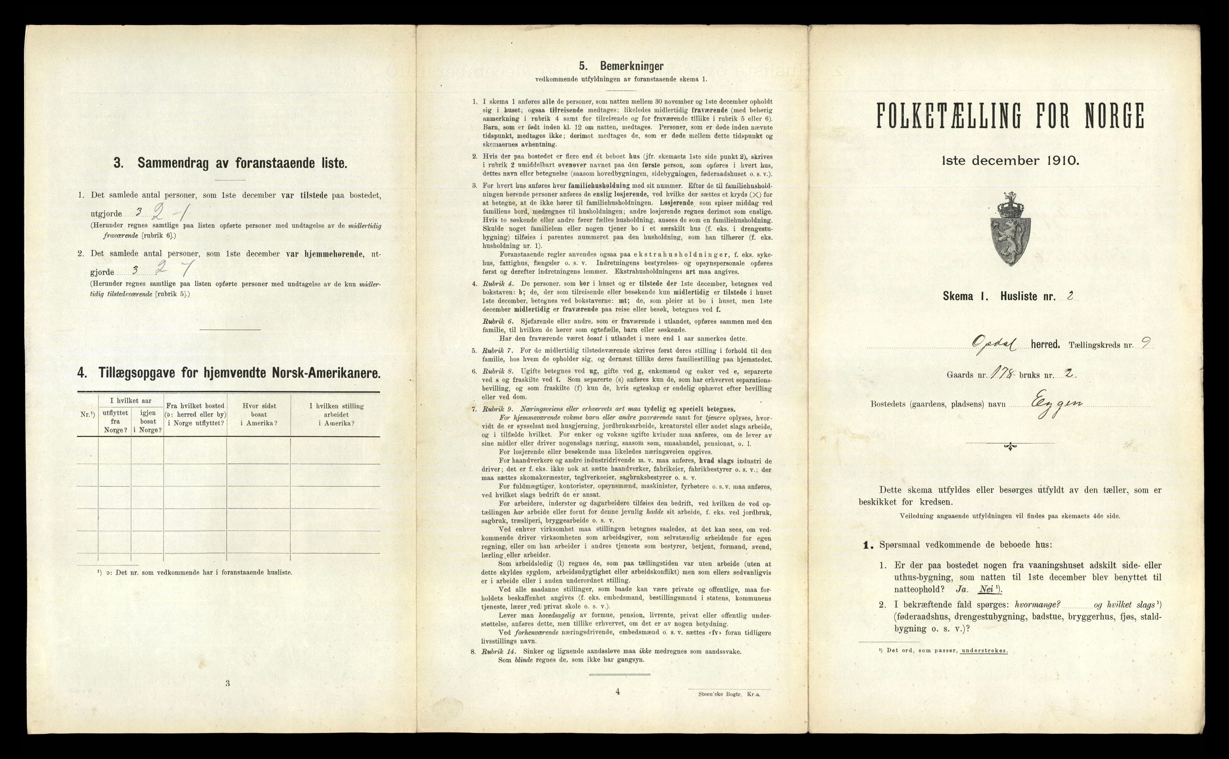 RA, 1910 census for Oppdal, 1910, p. 875