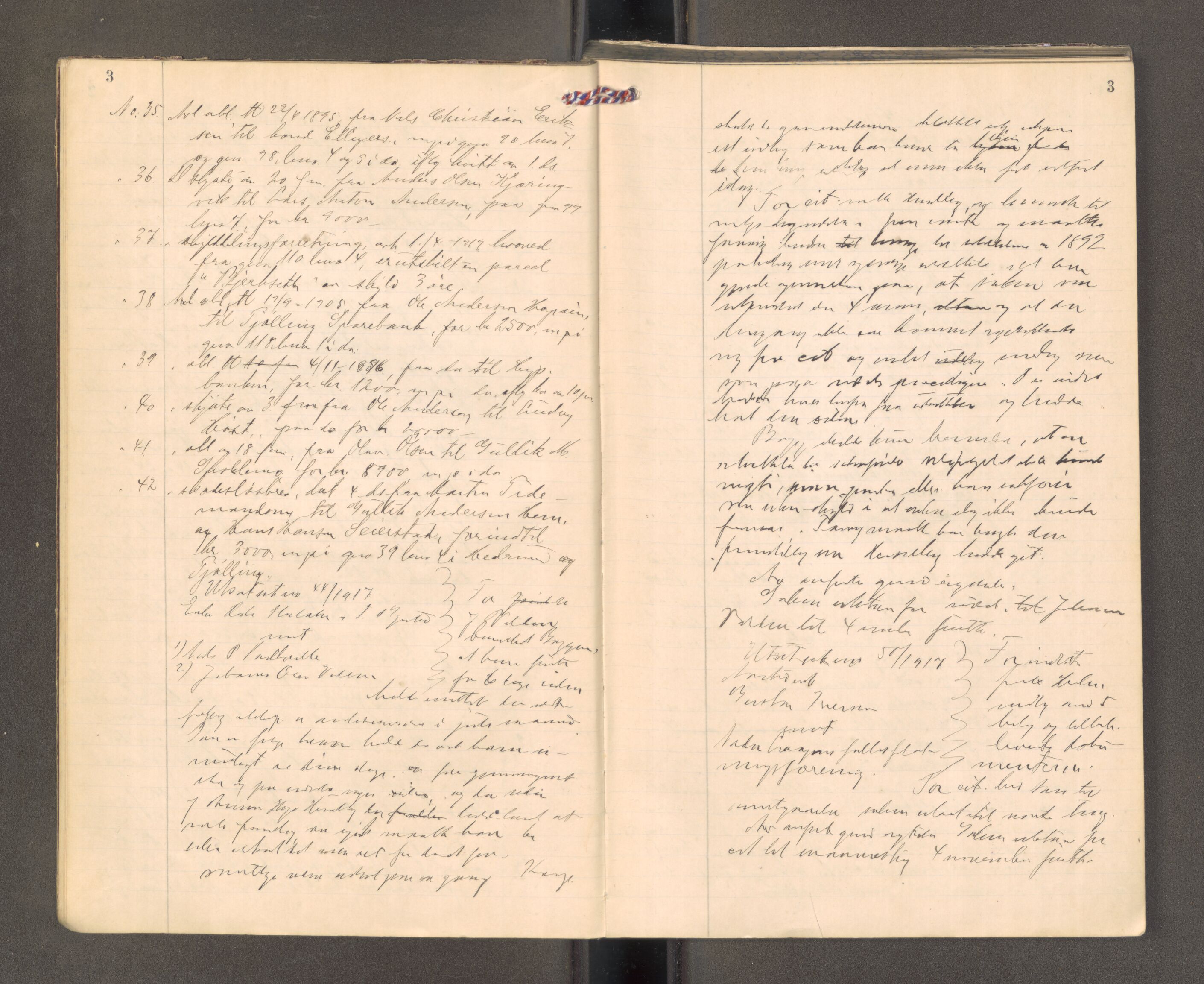 Larvik sorenskriveri, AV/SAKO-A-83/F/Fa/L0065: Tingbok, 1919-1920, p. 3
