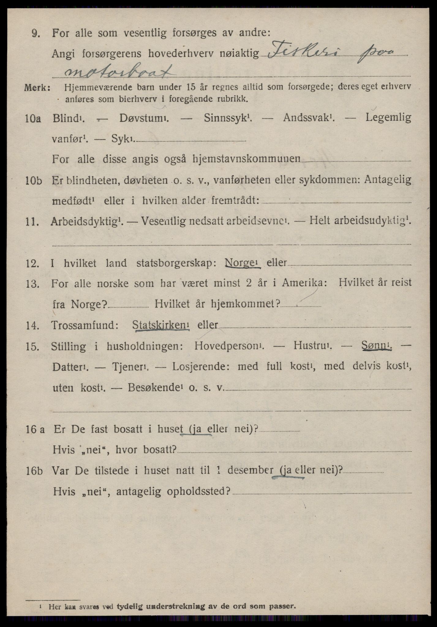 SAT, 1920 census for Rovde, 1920, p. 1274