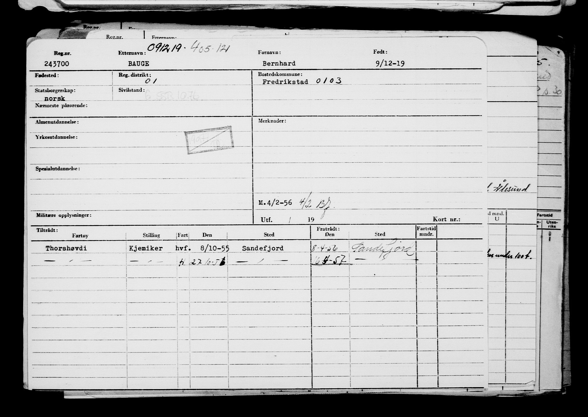 Direktoratet for sjømenn, AV/RA-S-3545/G/Gb/L0174: Hovedkort, 1919, p. 453