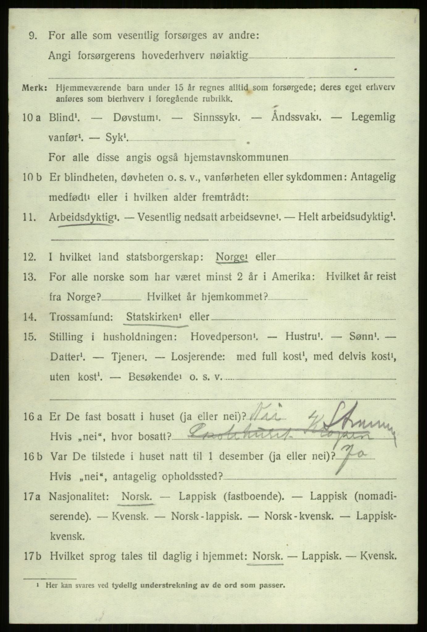 SATØ, 1920 census for Ibestad, 1920, p. 13646