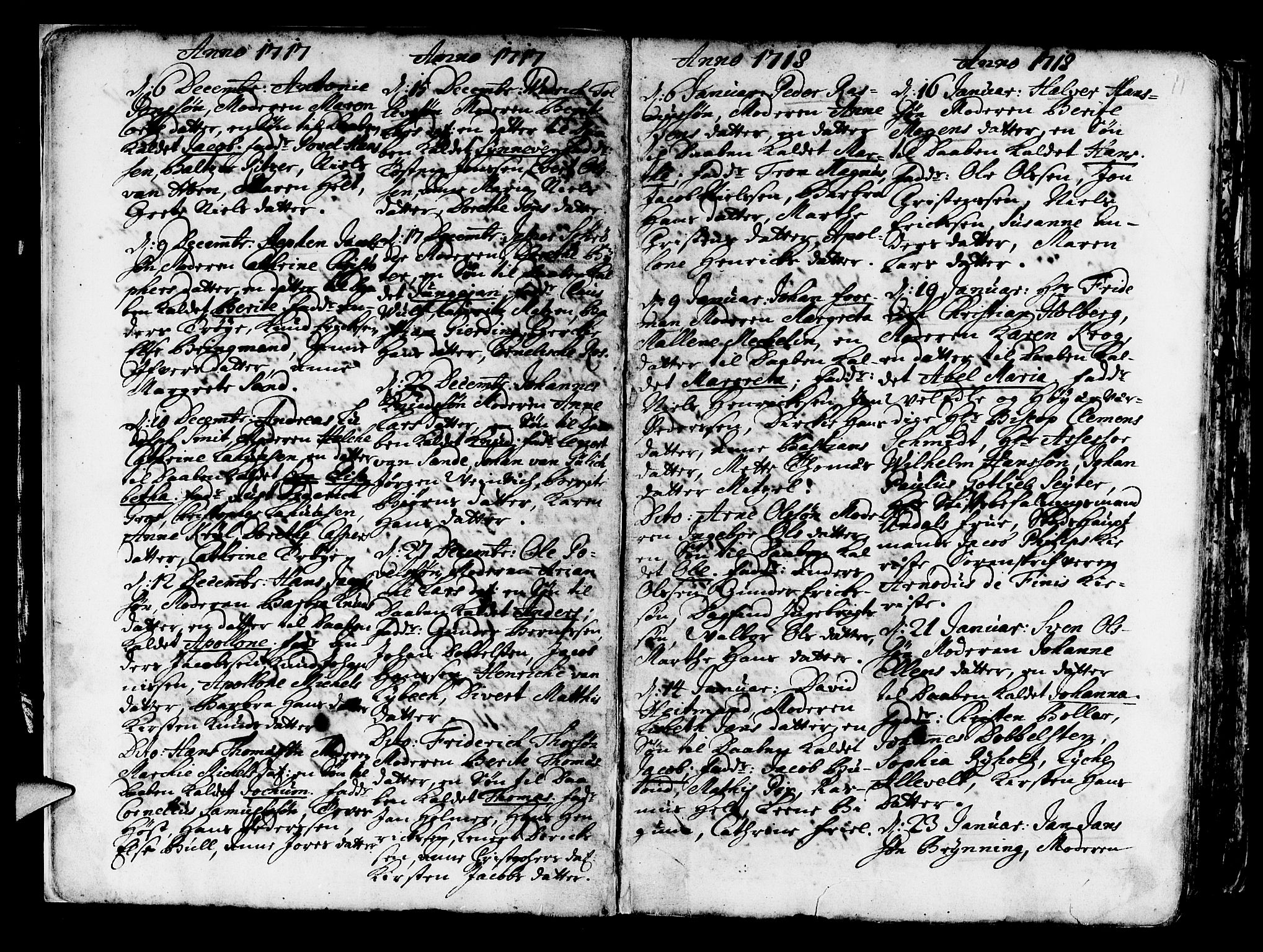 Nykirken Sokneprestembete, AV/SAB-A-77101/H/Haa/L0003: Parish register (official) no. A 3, 1717-1764, p. 11