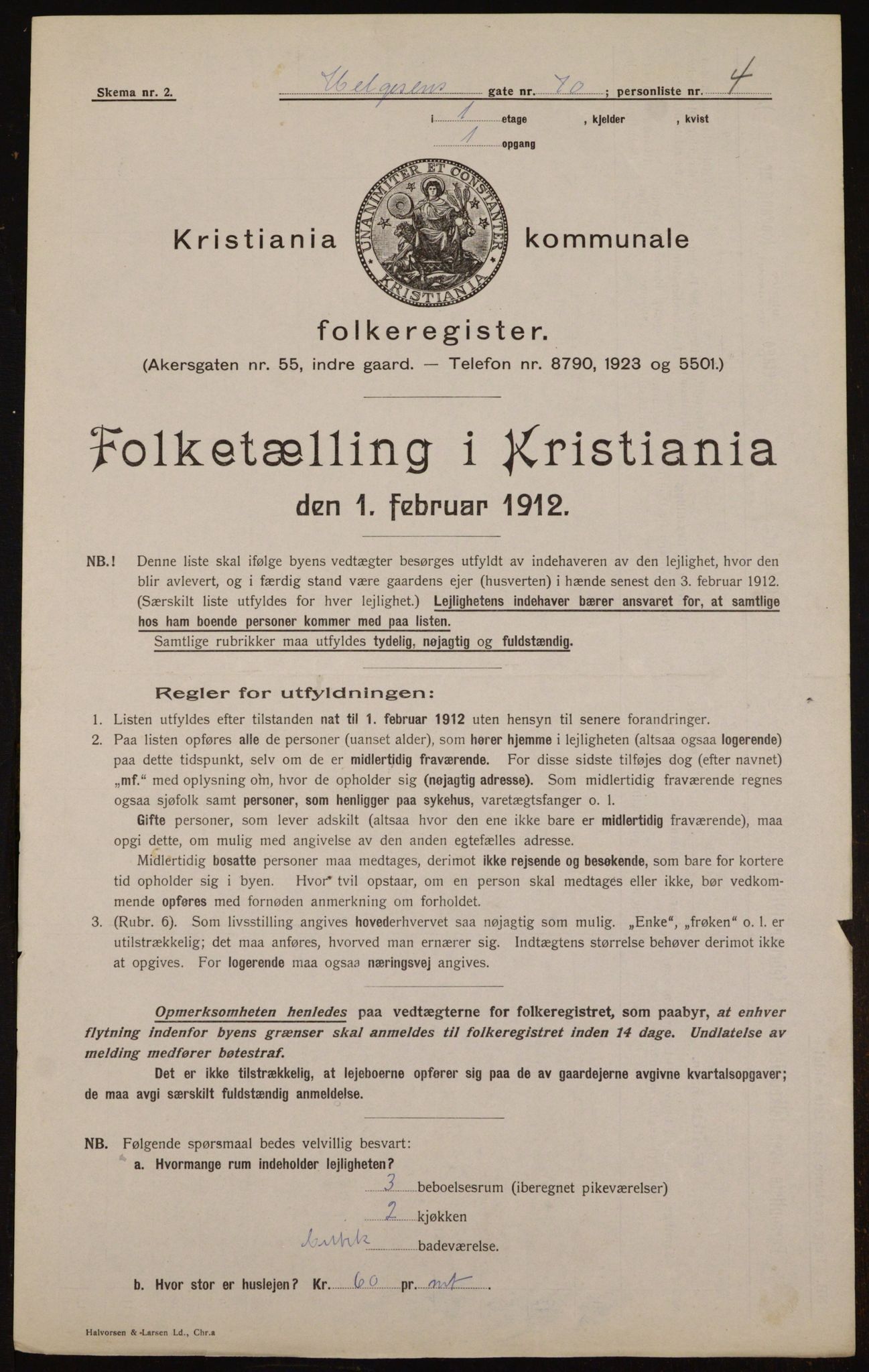 OBA, Municipal Census 1912 for Kristiania, 1912, p. 38865