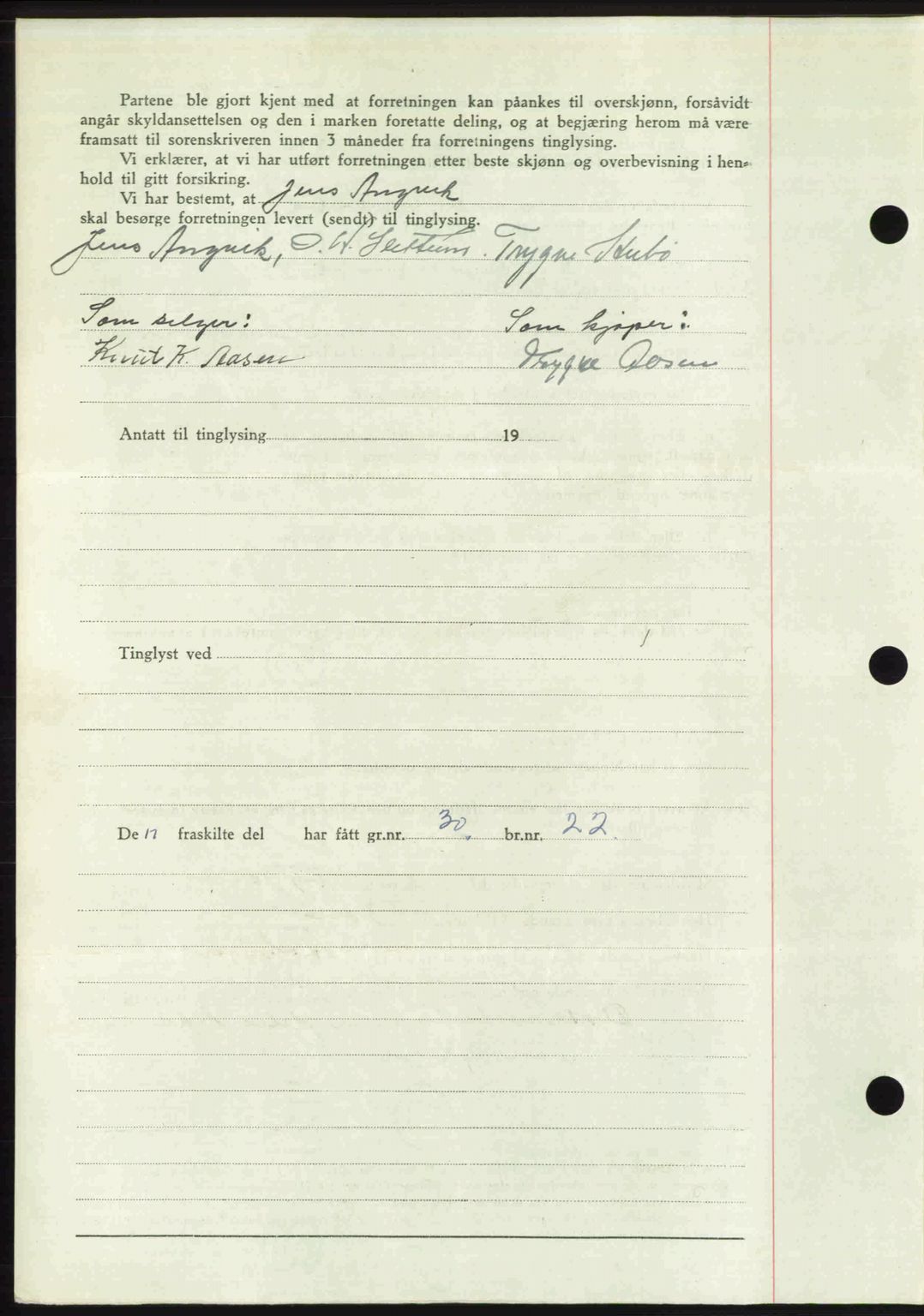 Romsdal sorenskriveri, AV/SAT-A-4149/1/2/2C: Mortgage book no. A28, 1948-1949, Diary no: : 417/1949