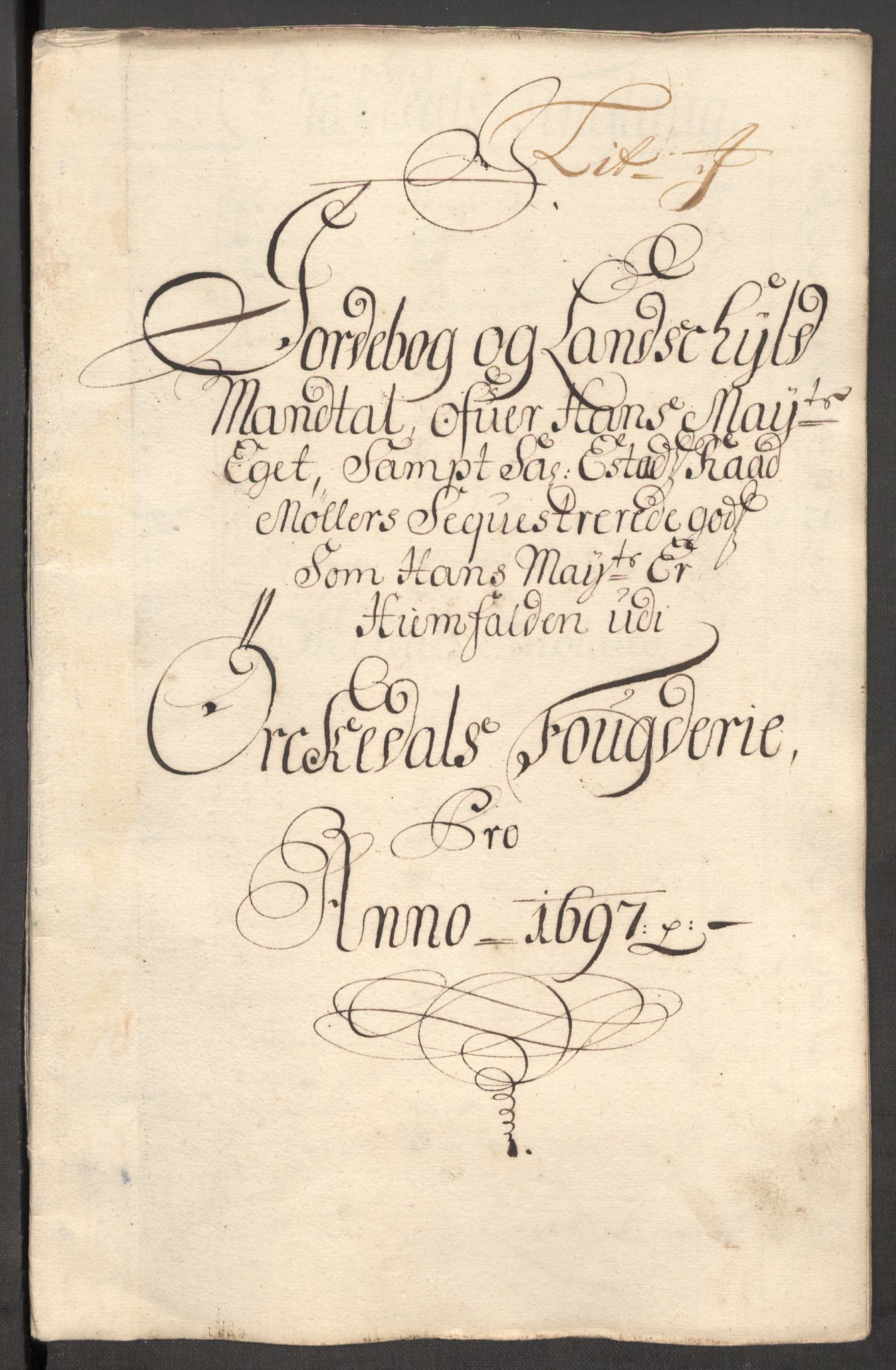 Rentekammeret inntil 1814, Reviderte regnskaper, Fogderegnskap, AV/RA-EA-4092/R60/L3947: Fogderegnskap Orkdal og Gauldal, 1697, p. 154