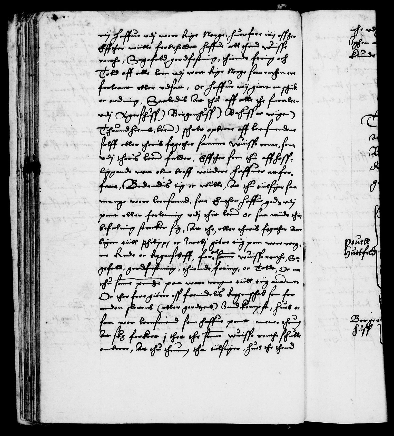 Danske Kanselli 1572-1799, AV/RA-EA-3023/F/Fc/Fca/Fcab/L0001: Norske tegnelser (mikrofilm), 1572-1588, p. 47b