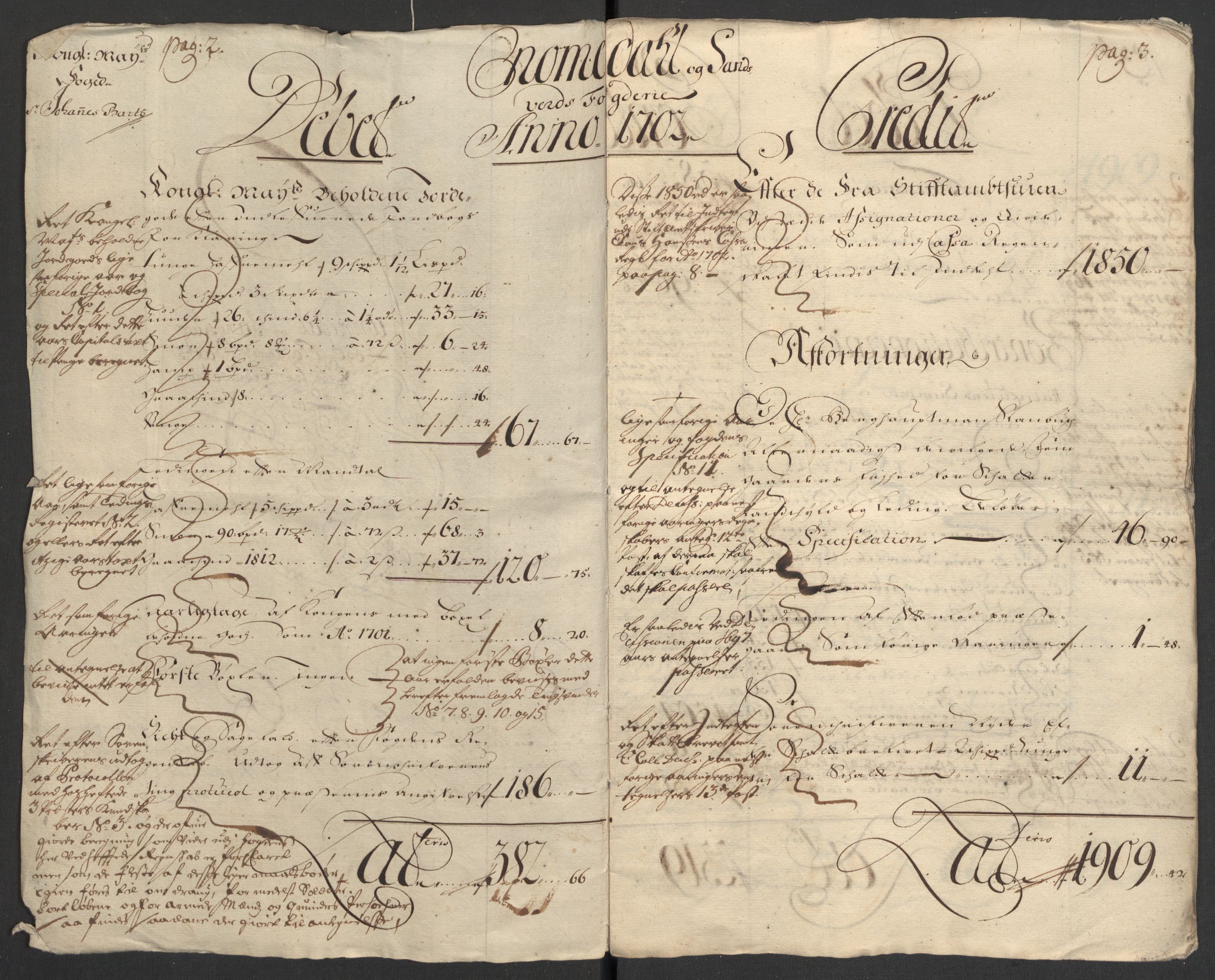 Rentekammeret inntil 1814, Reviderte regnskaper, Fogderegnskap, AV/RA-EA-4092/R24/L1580: Fogderegnskap Numedal og Sandsvær, 1702, p. 9