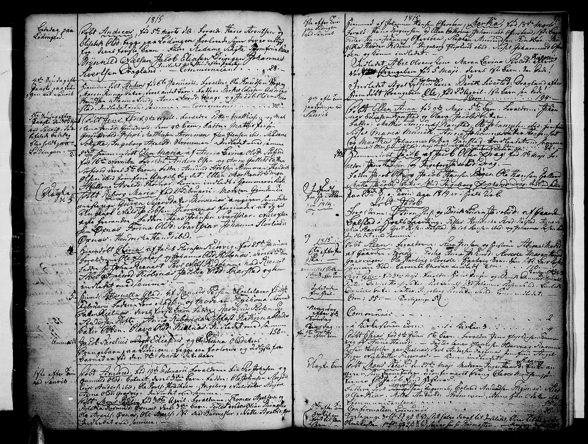Ministerialprotokoller, klokkerbøker og fødselsregistre - Nordland, SAT/A-1459/872/L1031: Parish register (official) no. 872A06, 1787-1829, p. 87