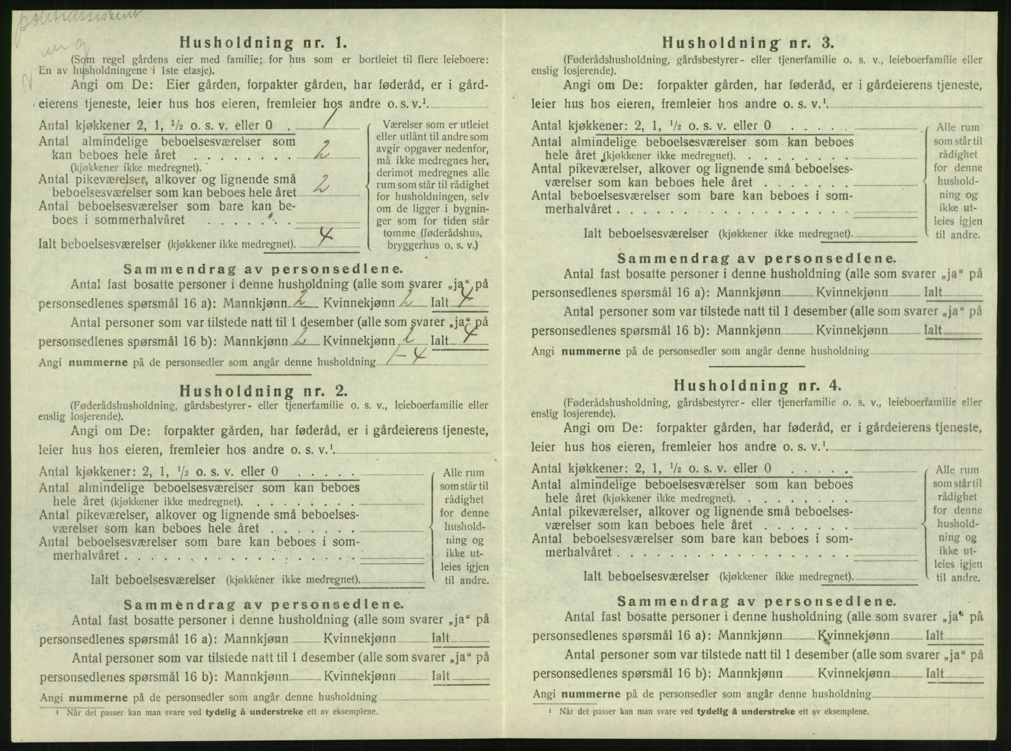 SAT, 1920 census for Brønnøy, 1920, p. 221