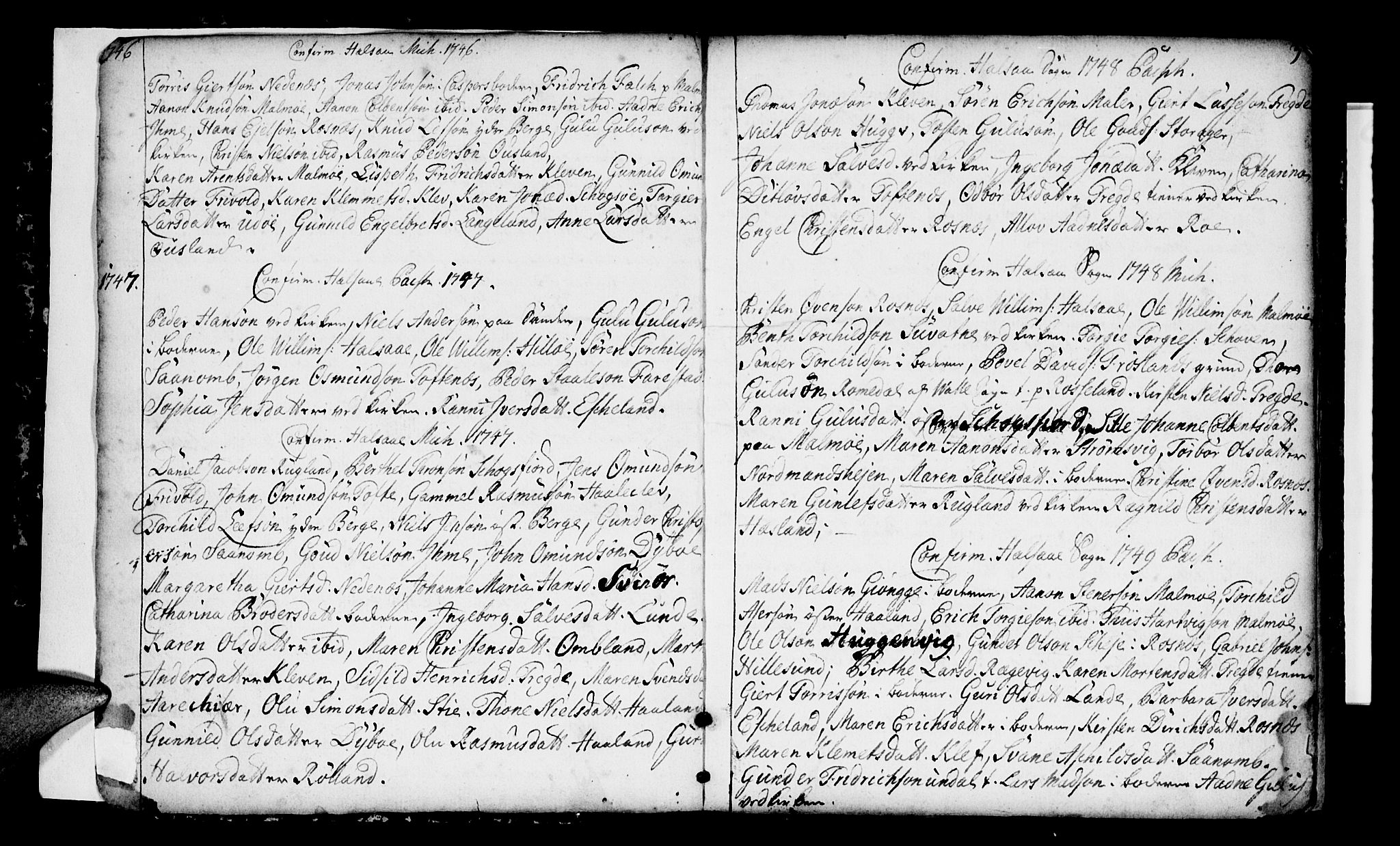 Mandal sokneprestkontor, AV/SAK-1111-0030/F/Fa/Faa/L0004: Parish register (official) no. A 4, 1745-1817, p. 2-3