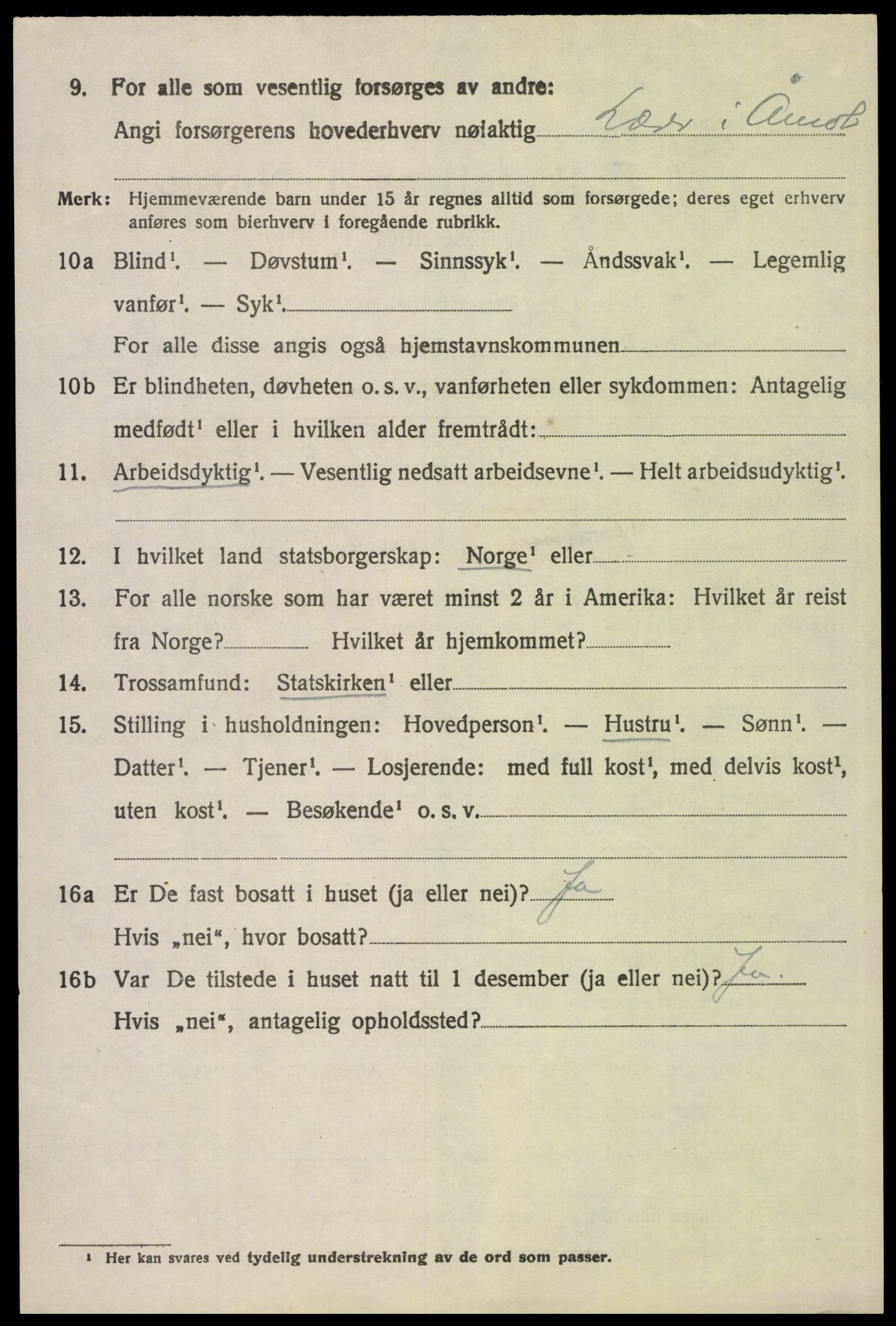 SAH, 1920 census for Åmot, 1920, p. 9618