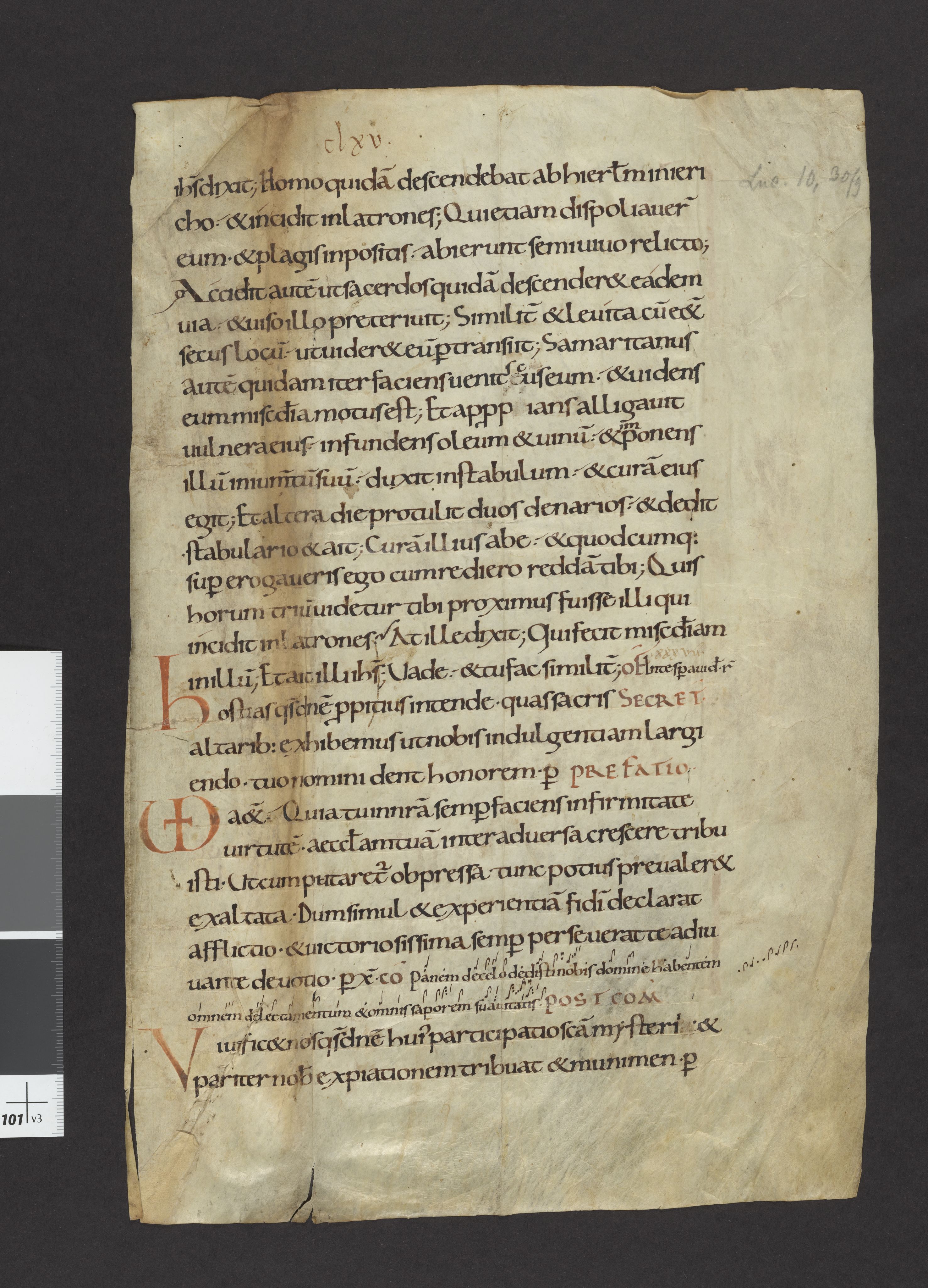 Riksarkivets diplomsamling, RA/EA-5965/F27/F27A/F27Ab/L0001: Latinske fragmenter stort format, 1100-1536, p. 3