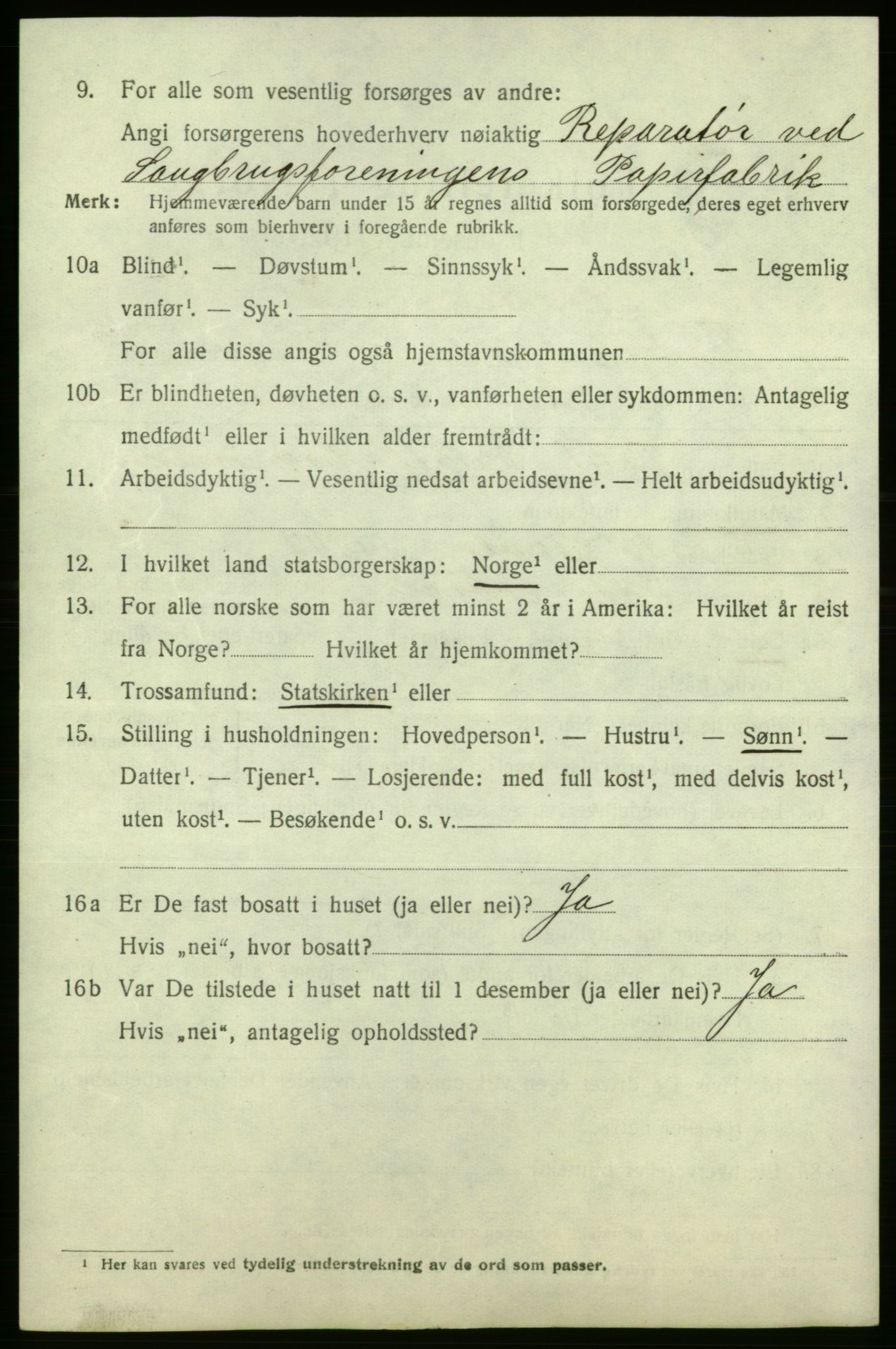 SAO, 1920 census for Fredrikshald, 1920, p. 28099