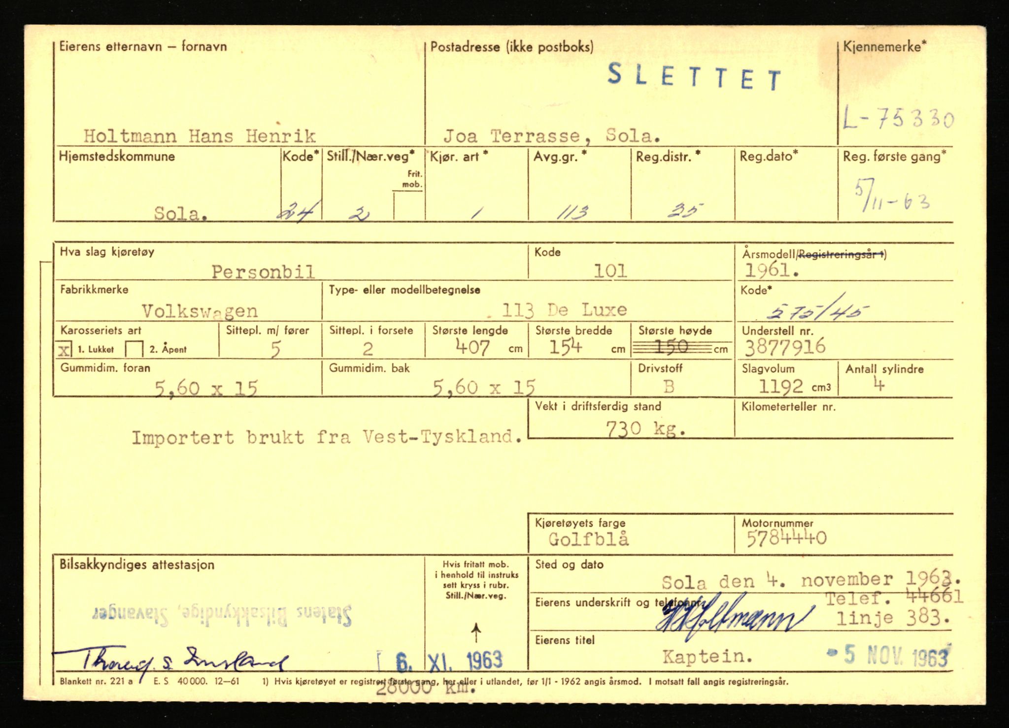 Stavanger trafikkstasjon, AV/SAST-A-101942/0/F/L0068: L-75000 - L-76799, 1930-1971, p. 425