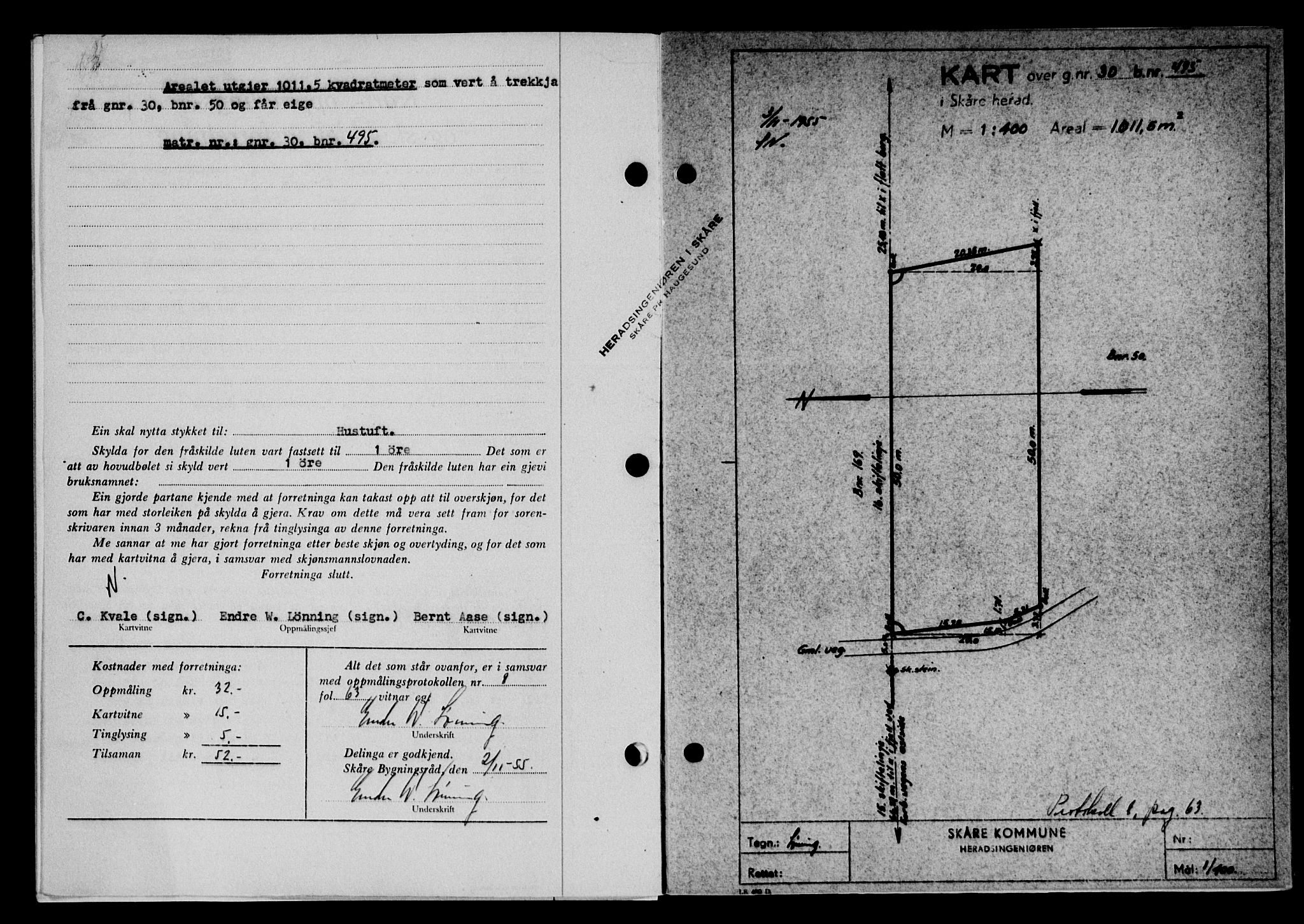 Karmsund sorenskriveri, SAST/A-100311/01/II/IIB/L0117: Mortgage book no. 97Aa, 1955-1955, Diary no: : 3471/1955