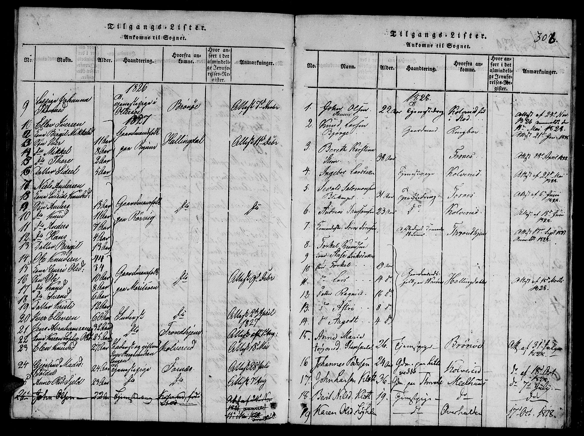 Ministerialprotokoller, klokkerbøker og fødselsregistre - Nord-Trøndelag, SAT/A-1458/784/L0667: Parish register (official) no. 784A03 /1, 1816-1829, p. 306