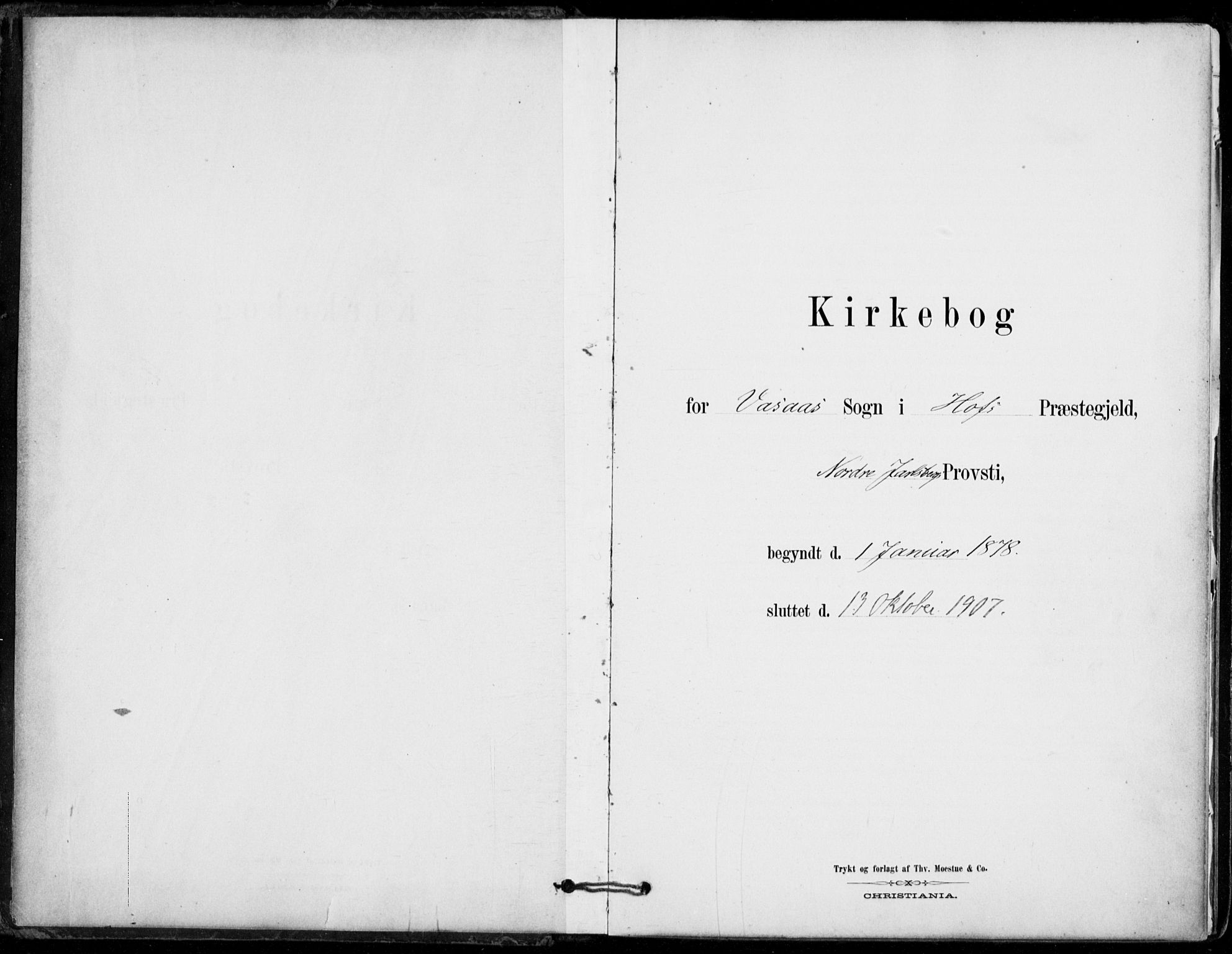 Hof kirkebøker, SAKO/A-64/F/Fb/L0001: Parish register (official) no. II 1, 1878-1907