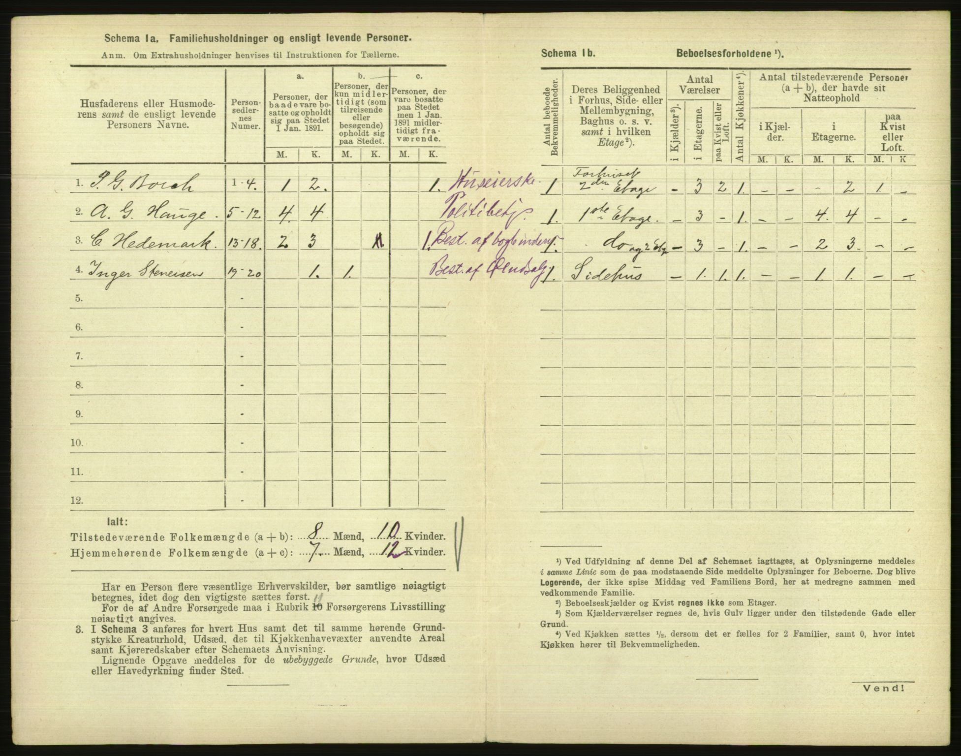 RA, 1891 census for 1001 Kristiansand, 1891, p. 555