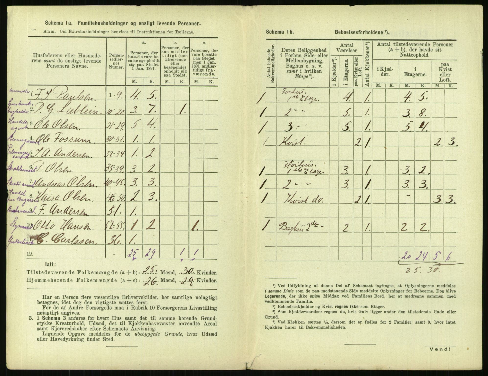 RA, 1891 census for 0301 Kristiania, 1891, p. 80147