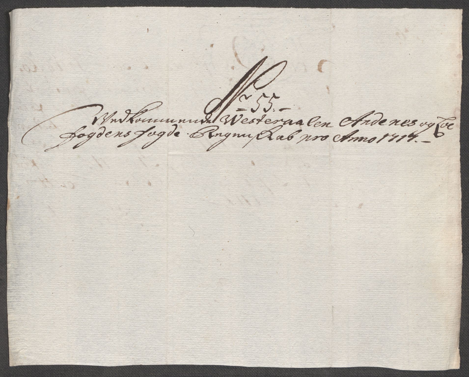 Rentekammeret inntil 1814, Reviderte regnskaper, Fogderegnskap, AV/RA-EA-4092/R67/L4683: Fogderegnskap Vesterålen, Andenes og Lofoten, 1717, p. 284