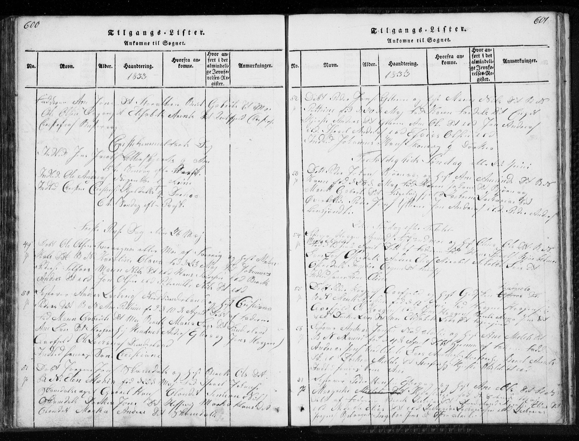 Ministerialprotokoller, klokkerbøker og fødselsregistre - Nordland, AV/SAT-A-1459/827/L0412: Parish register (copy) no. 827C01, 1820-1841, p. 600-601