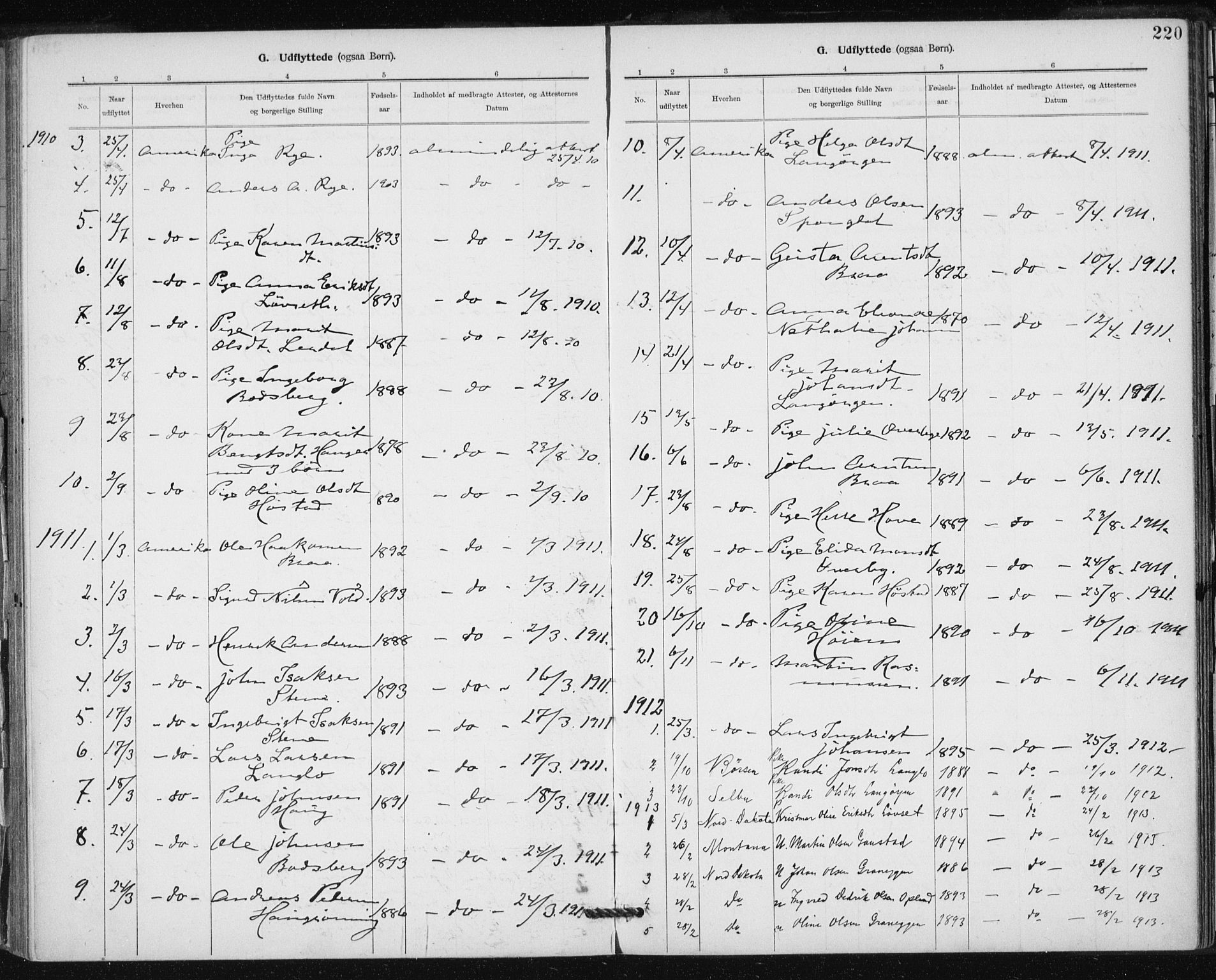 Ministerialprotokoller, klokkerbøker og fødselsregistre - Sør-Trøndelag, SAT/A-1456/612/L0381: Parish register (official) no. 612A13, 1907-1923, p. 220