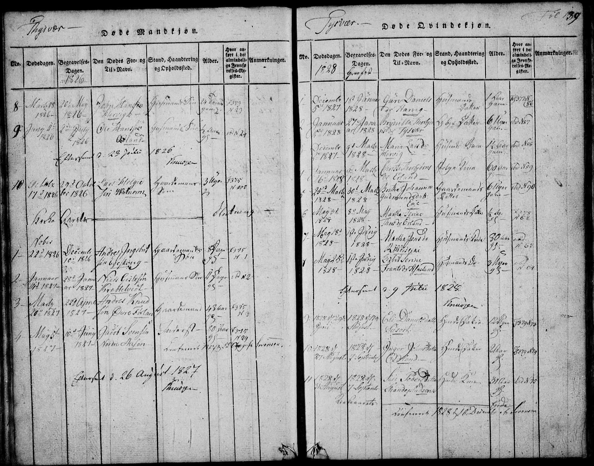 Skjold sokneprestkontor, SAST/A-101847/H/Ha/Hab/L0002: Parish register (copy) no. B 2 /1, 1815-1830, p. 139