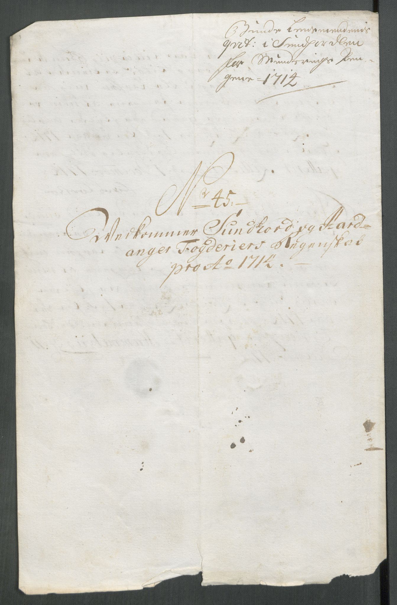 Rentekammeret inntil 1814, Reviderte regnskaper, Fogderegnskap, AV/RA-EA-4092/R48/L2990: Fogderegnskap Sunnhordland og Hardanger, 1714, p. 302