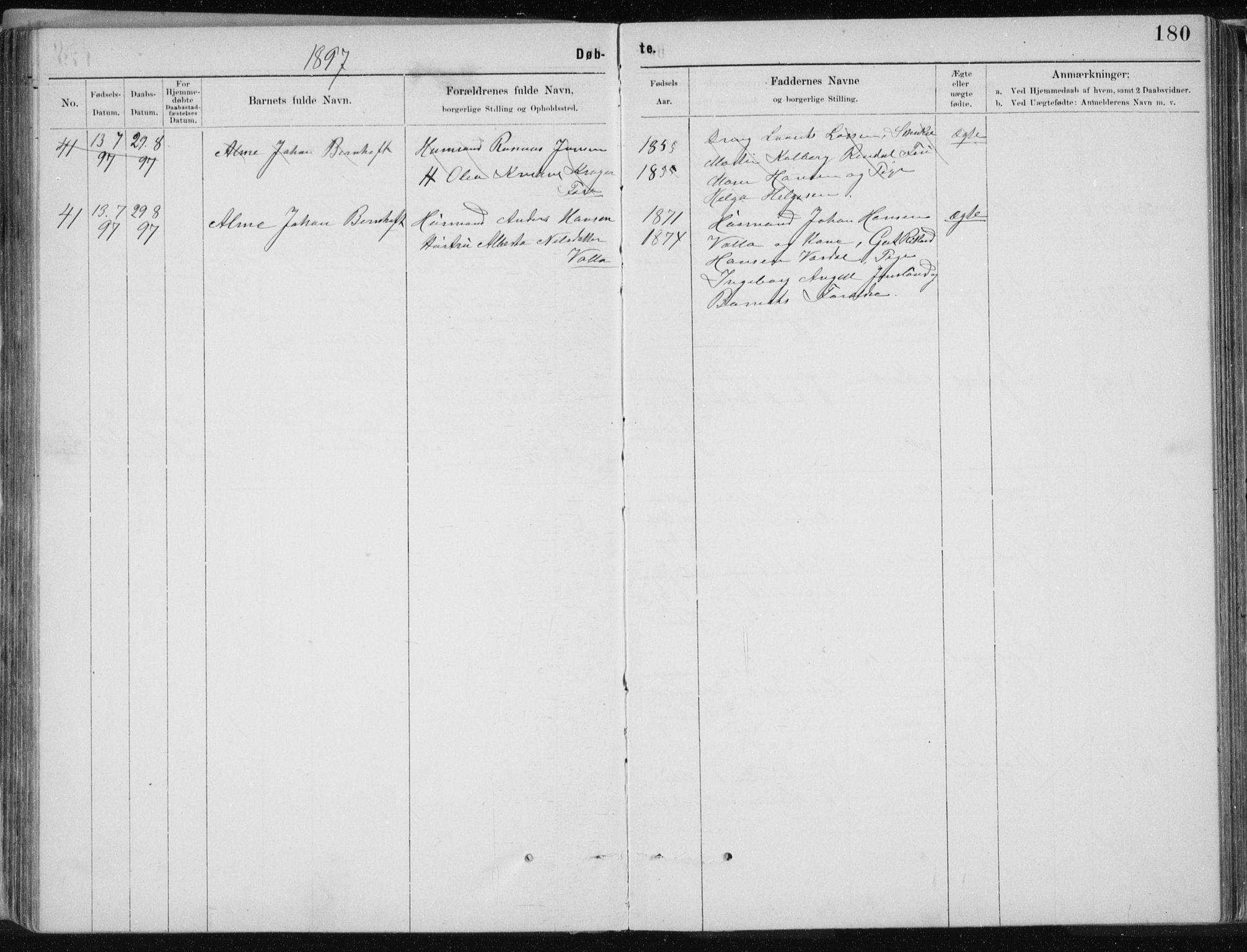 Ministerialprotokoller, klokkerbøker og fødselsregistre - Nordland, SAT/A-1459/843/L0636: Parish register (copy) no. 843C05, 1884-1909, p. 180