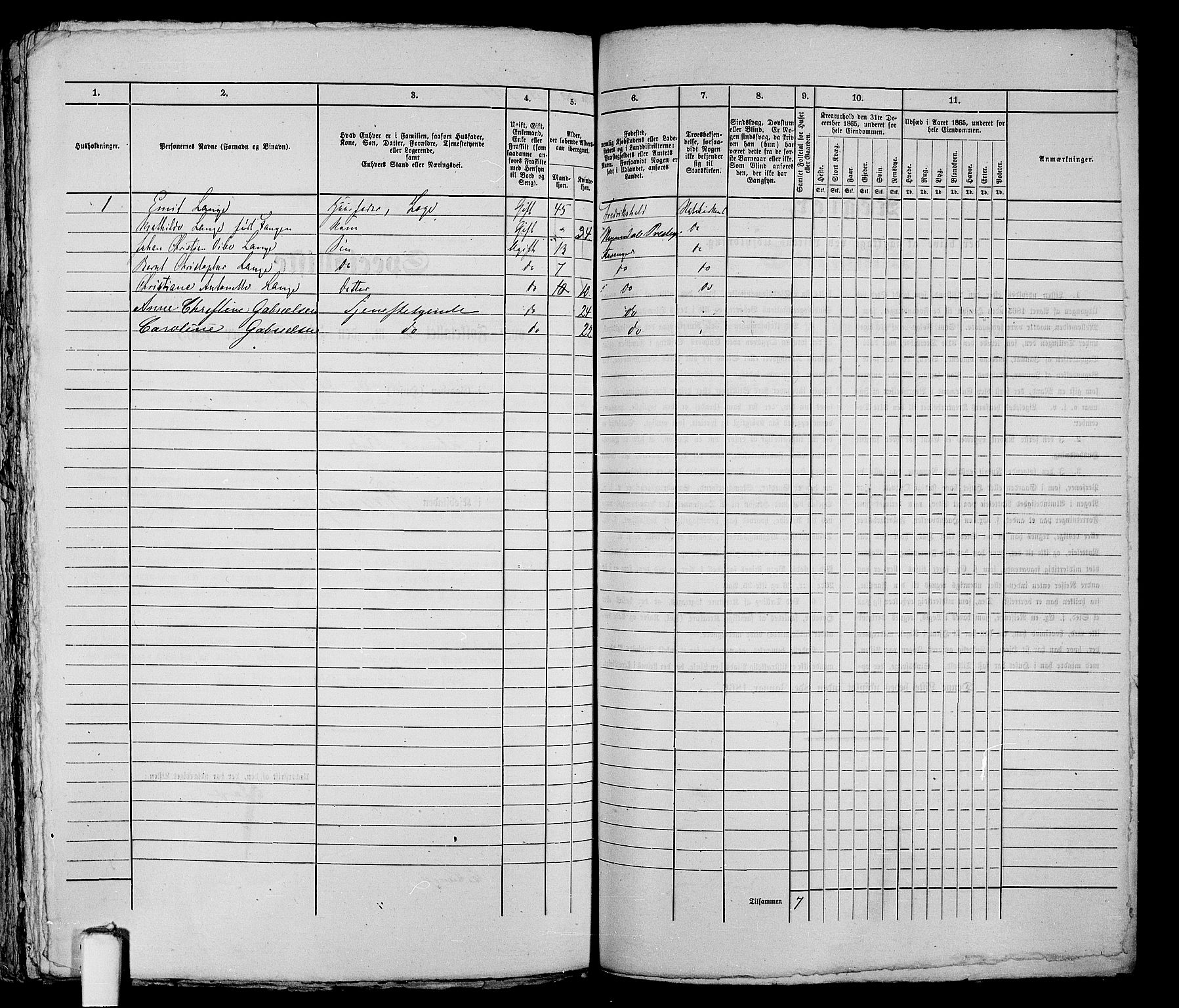 RA, 1865 census for Stavanger, 1865, p. 347