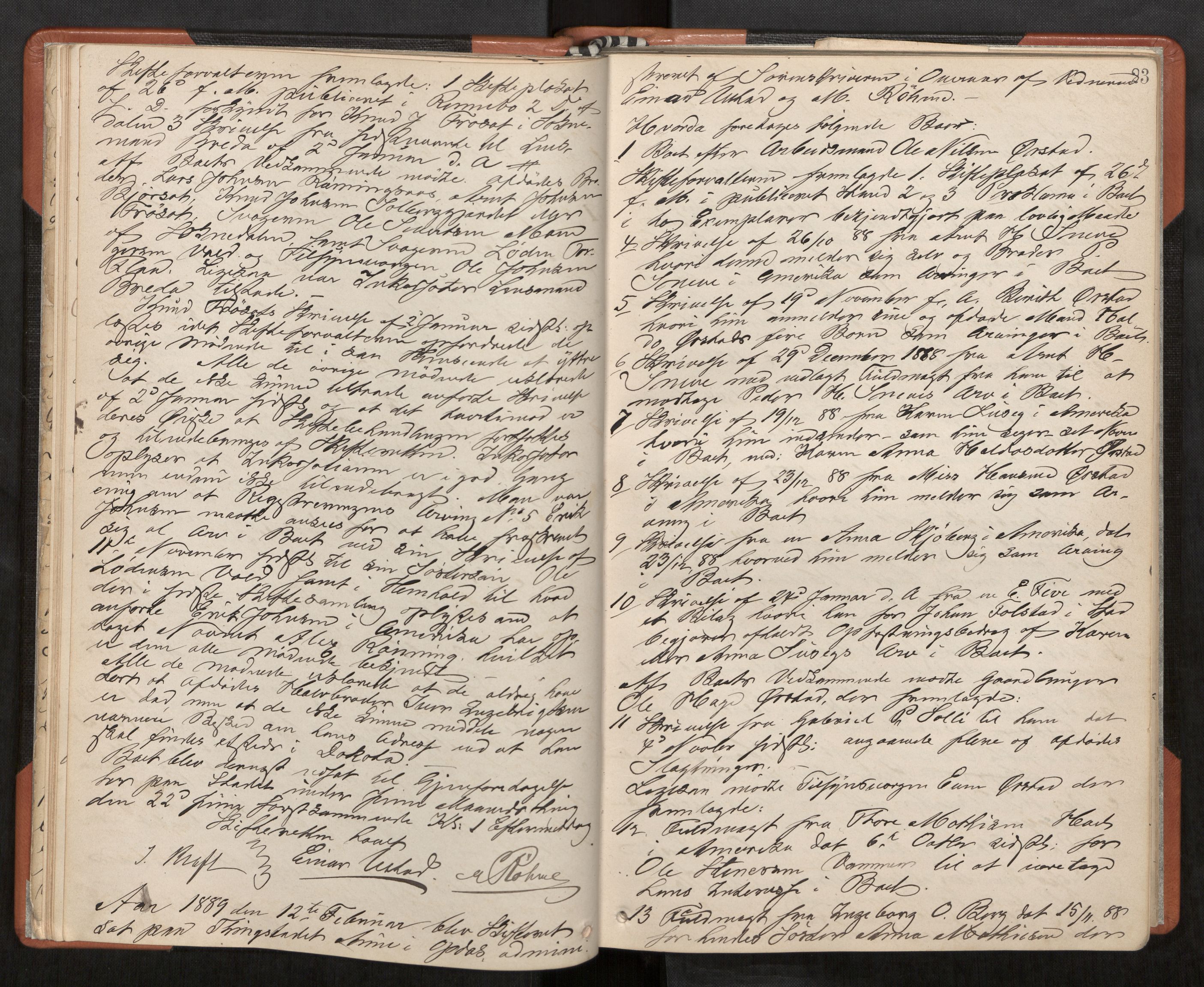 Orkdal sorenskriveri, AV/SAT-A-4169/1/3/3B/L0009: Skiftebehandlingsprotokoll, 1888-1902, p. 23