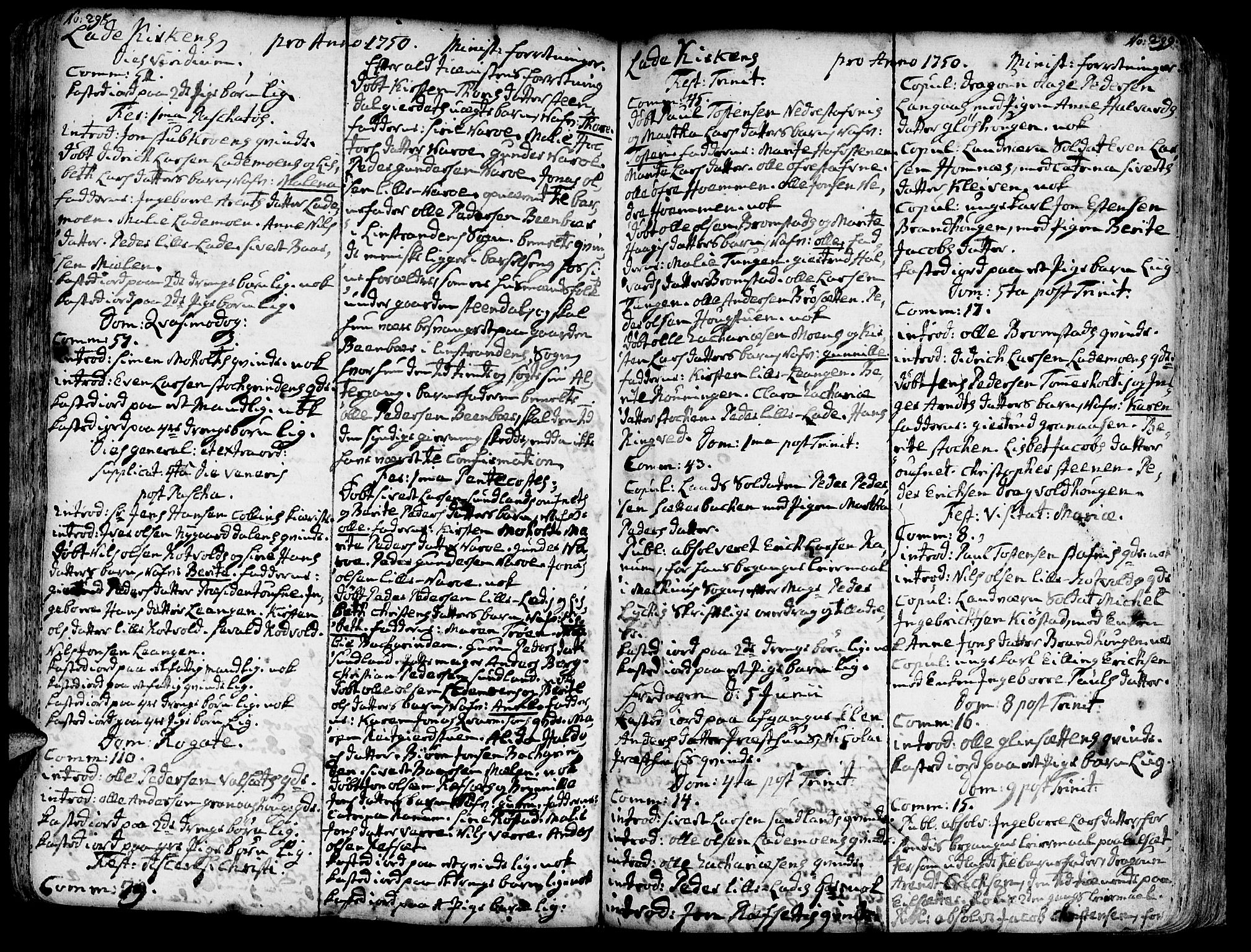 Ministerialprotokoller, klokkerbøker og fødselsregistre - Sør-Trøndelag, SAT/A-1456/606/L0275: Parish register (official) no. 606A01 /1, 1727-1780, p. 298-299