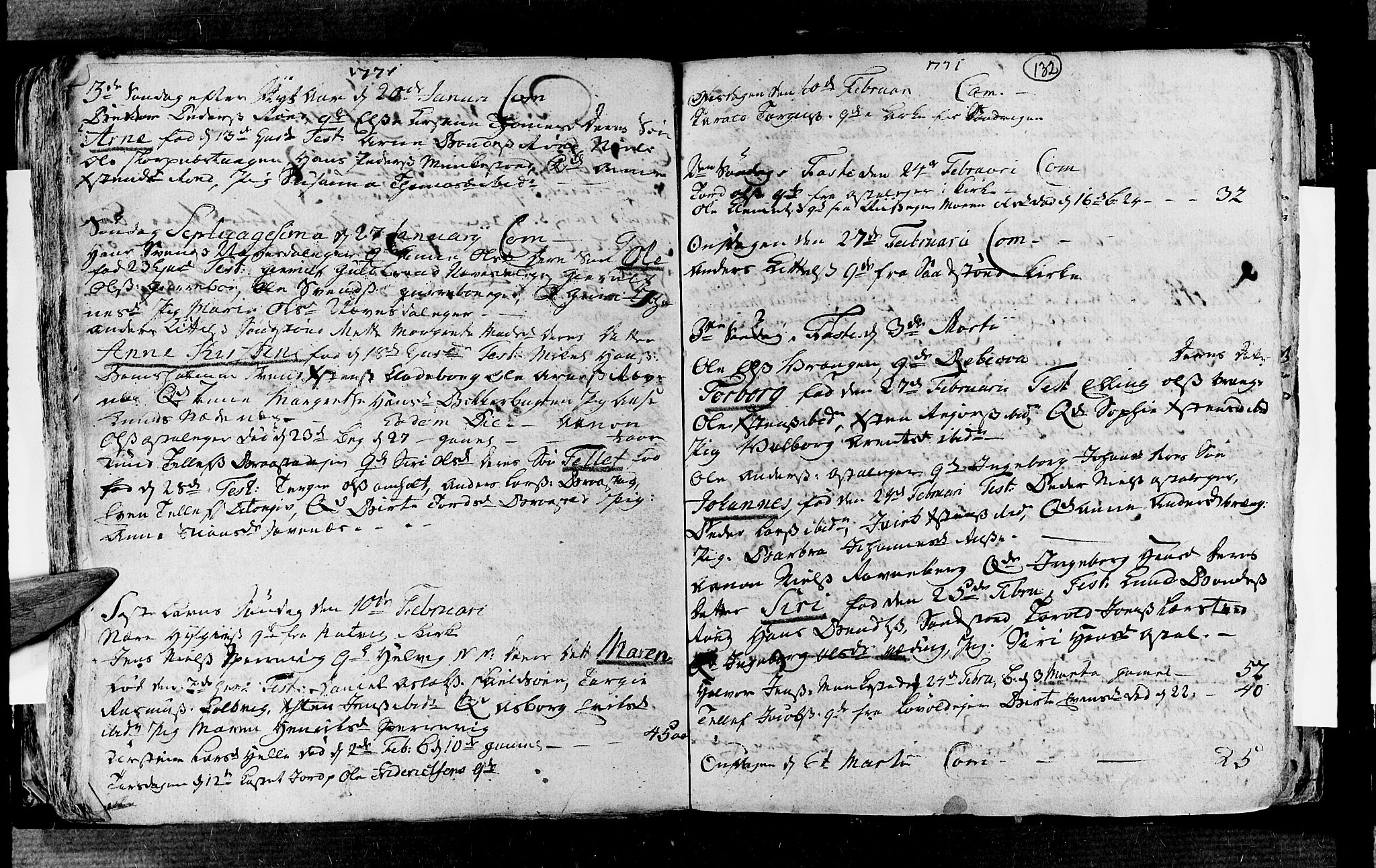 Øyestad sokneprestkontor, SAK/1111-0049/F/Fa/L0006: Parish register (official) no. A 6, 1758-1776, p. 132