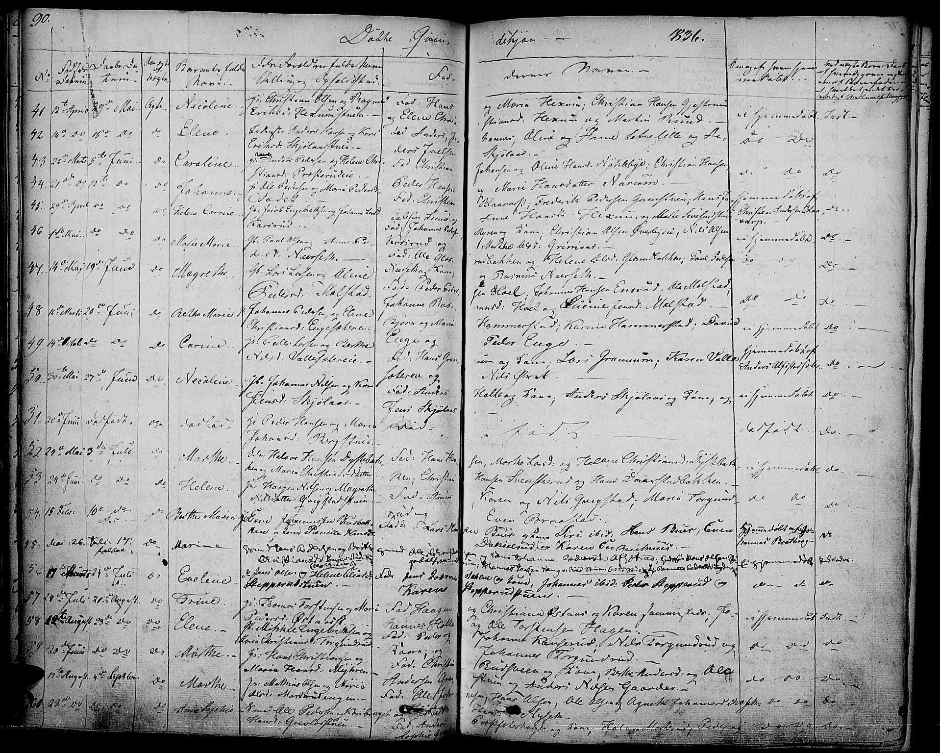 Vestre Toten prestekontor, SAH/PREST-108/H/Ha/Haa/L0002: Parish register (official) no. 2, 1825-1837, p. 90