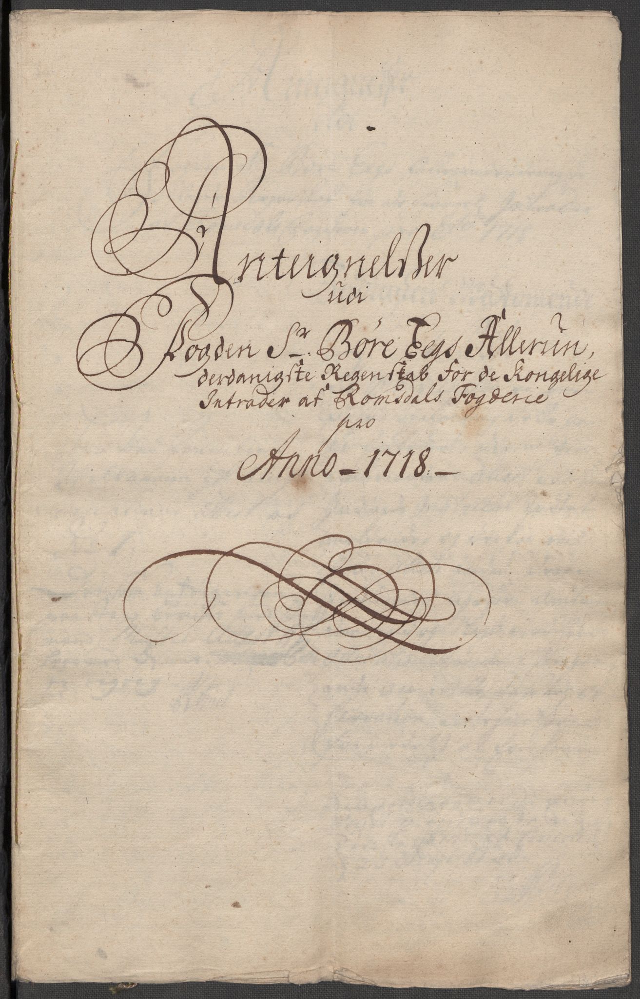 Rentekammeret inntil 1814, Reviderte regnskaper, Fogderegnskap, AV/RA-EA-4092/R55/L3665: Fogderegnskap Romsdal, 1718, p. 236