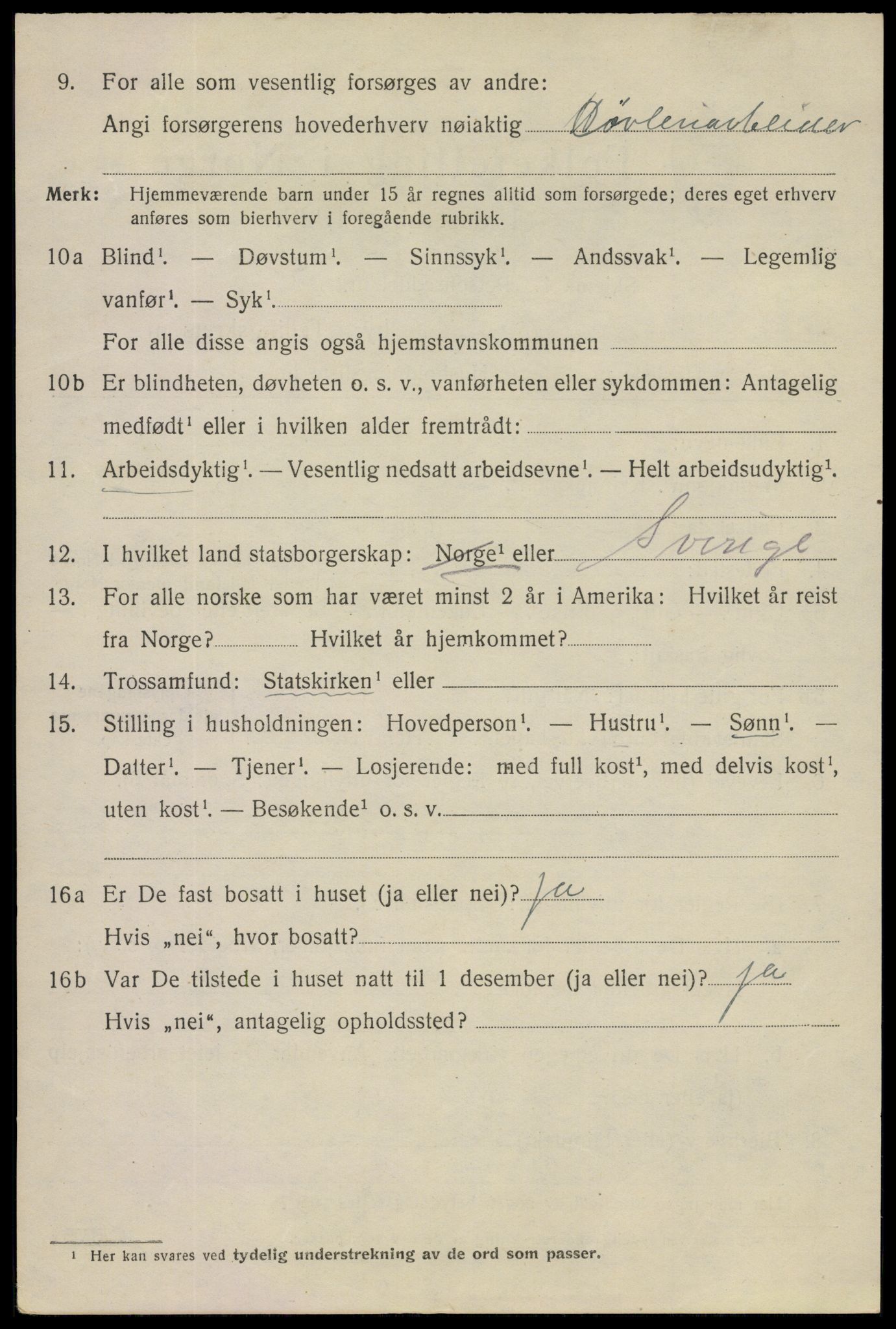 SAO, 1920 census for Fredrikstad, 1920, p. 19616