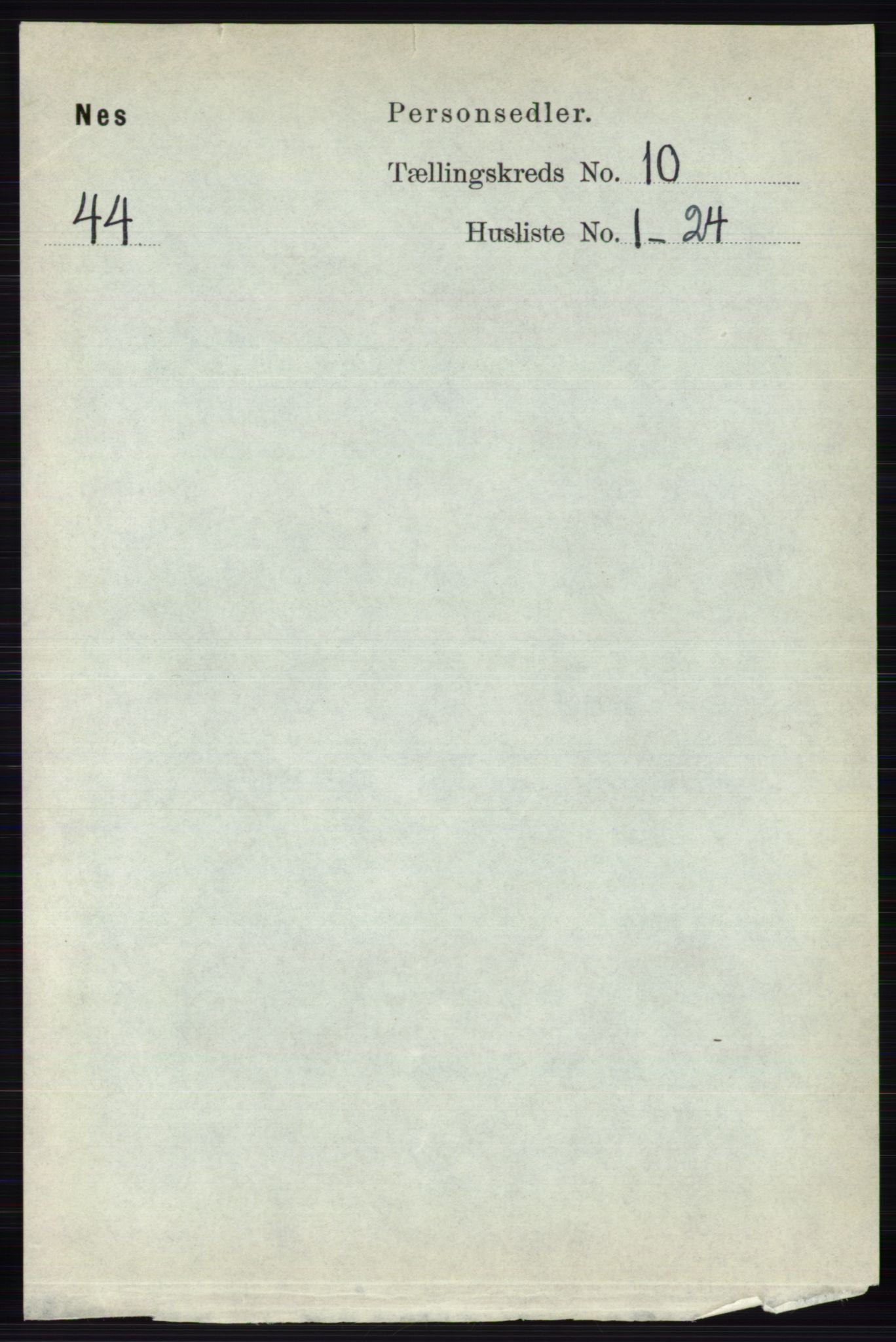 RA, 1891 census for 0236 Nes, 1891, p. 5789