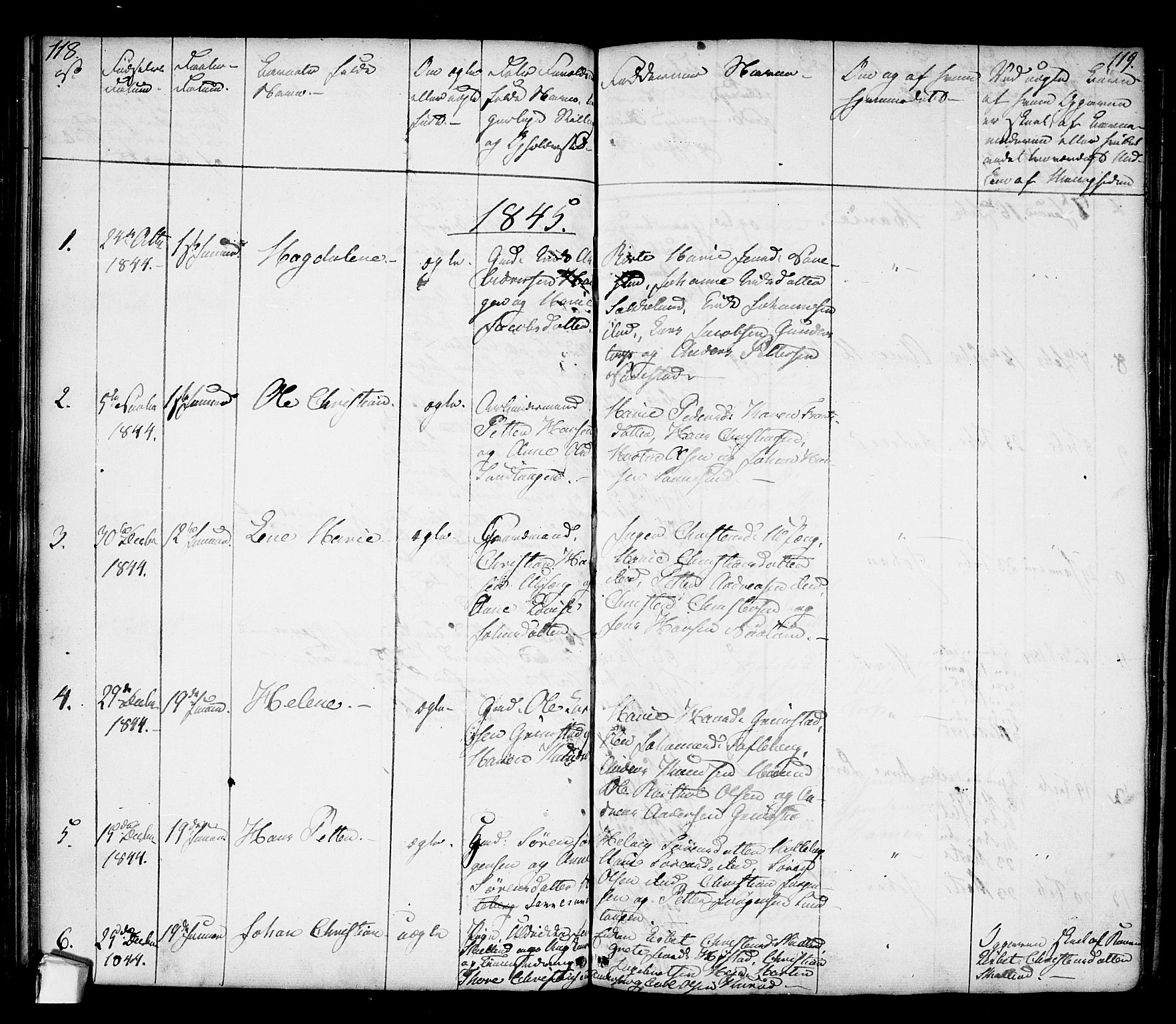 Borge prestekontor Kirkebøker, AV/SAO-A-10903/F/Fa/L0004: Parish register (official) no. I 4, 1836-1848, p. 118-119