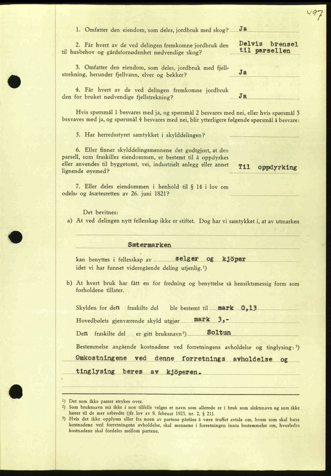 Nordmøre sorenskriveri, AV/SAT-A-4132/1/2/2Ca: Mortgage book no. A95, 1943-1943, Diary no: : 1578/1943