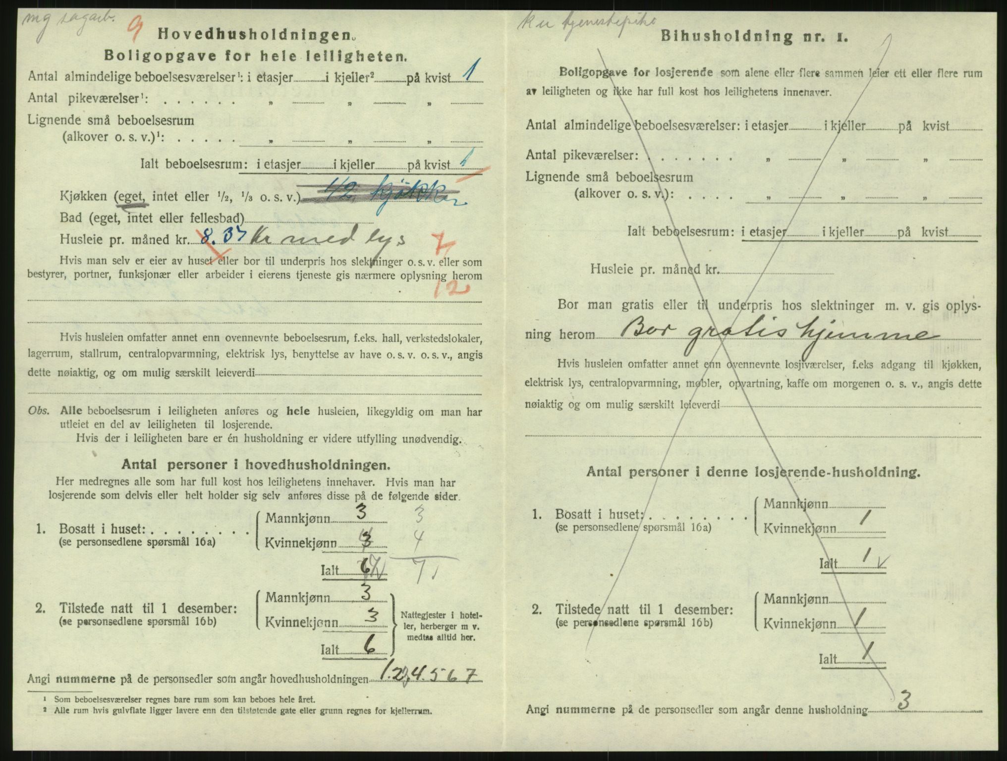 SAT, 1920 census for Namsos, 1920, p. 1992