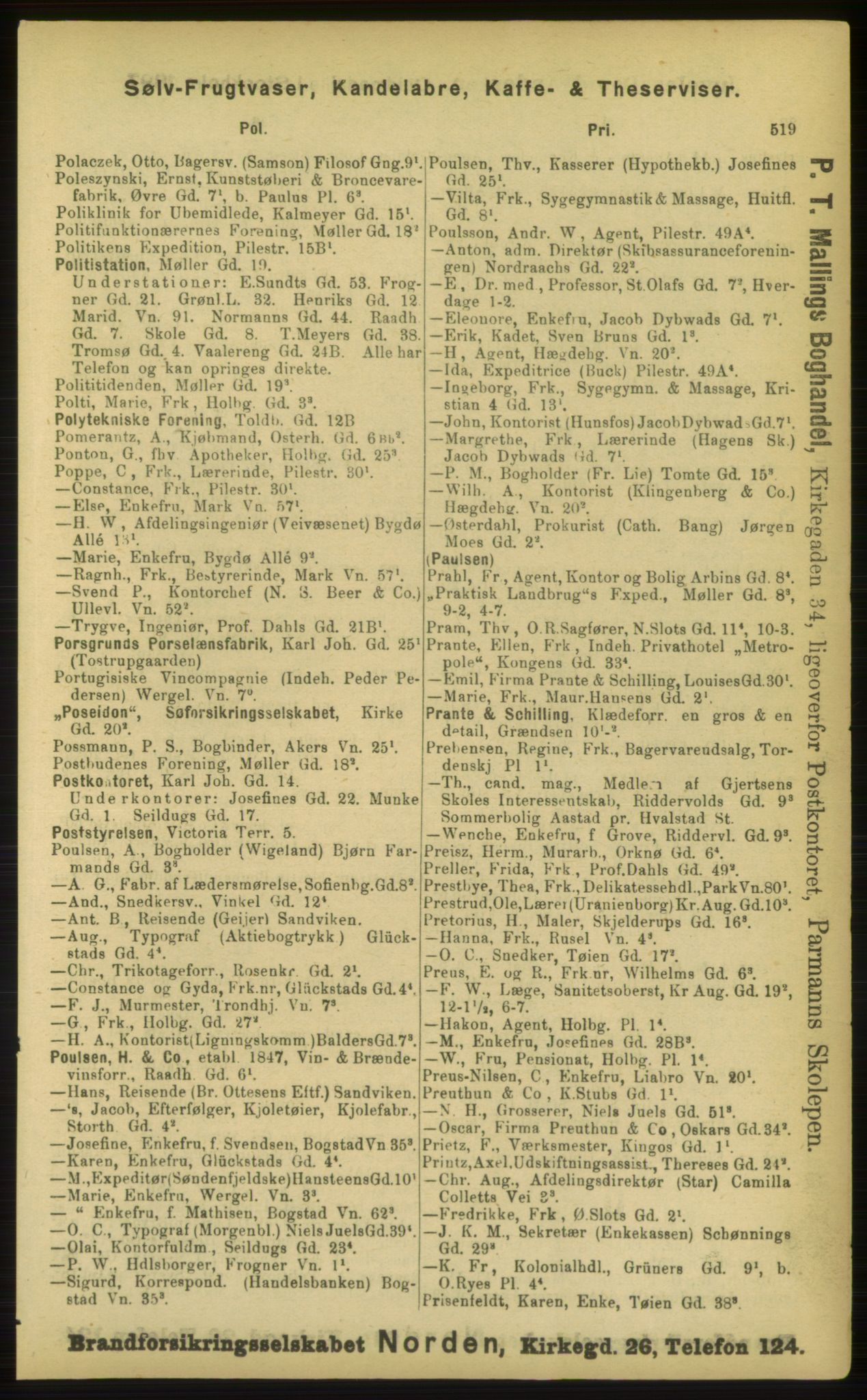 Kristiania/Oslo adressebok, PUBL/-, 1898, p. 519