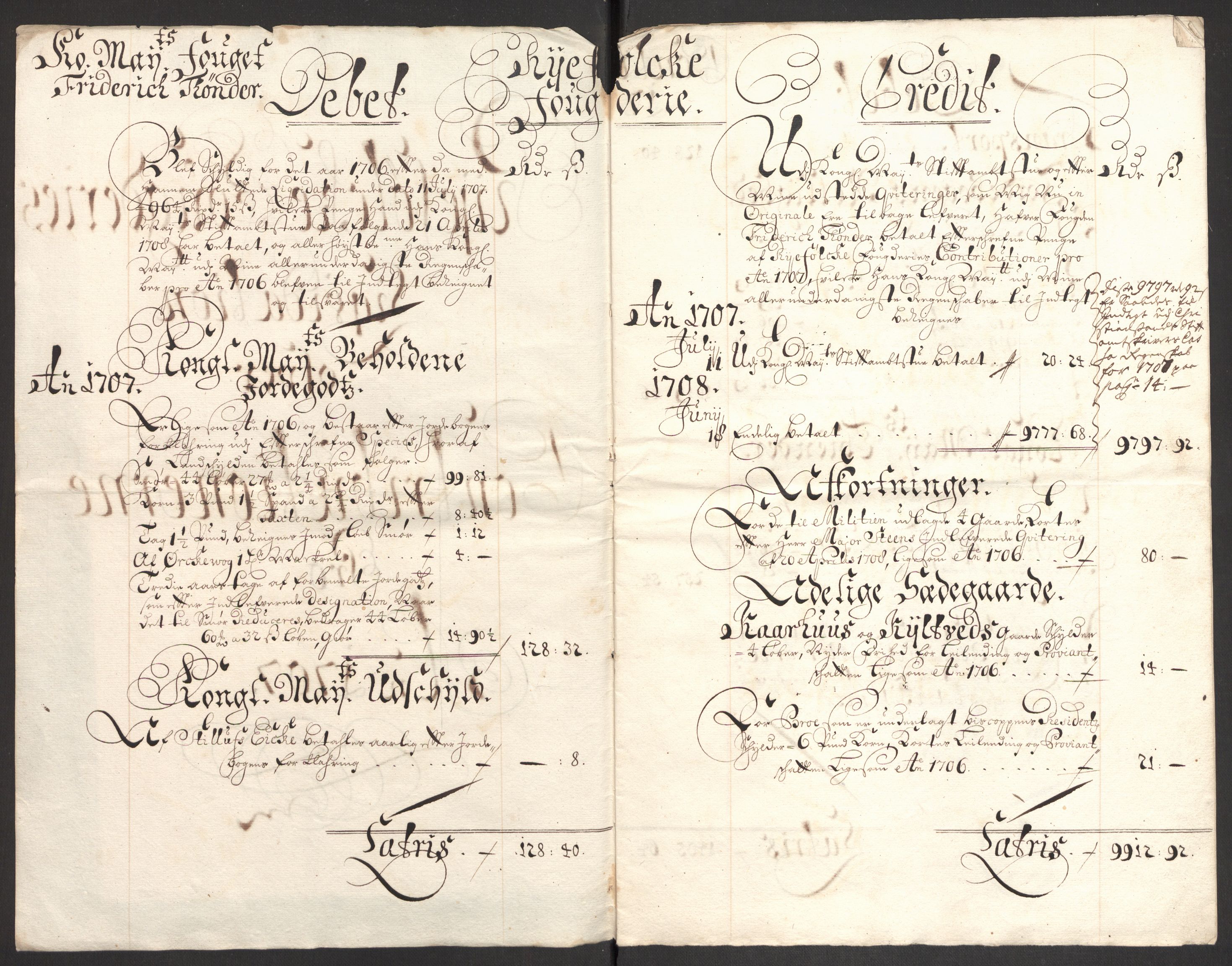 Rentekammeret inntil 1814, Reviderte regnskaper, Fogderegnskap, AV/RA-EA-4092/R47/L2861: Fogderegnskap Ryfylke, 1706-1709, p. 93