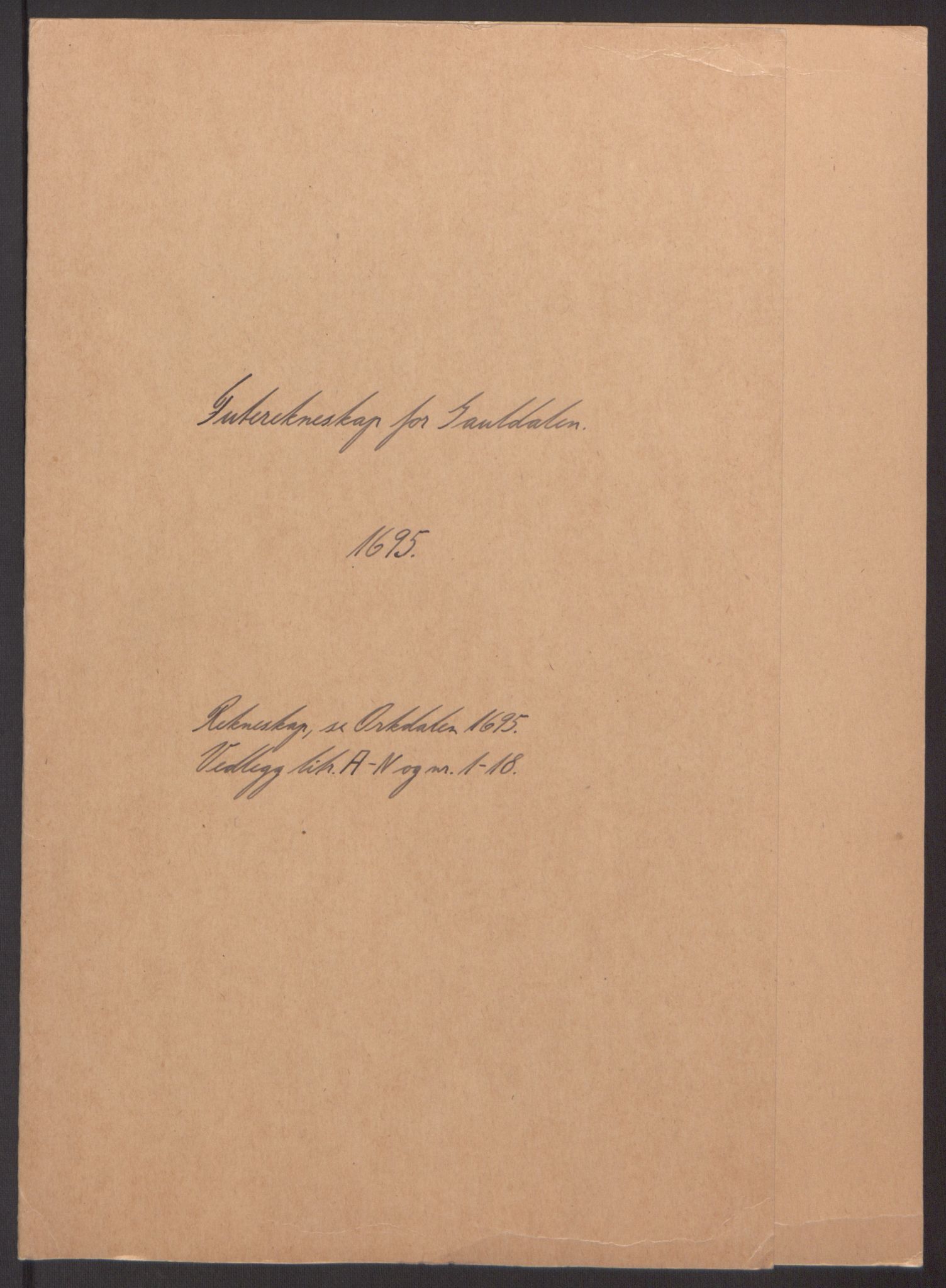 Rentekammeret inntil 1814, Reviderte regnskaper, Fogderegnskap, AV/RA-EA-4092/R60/L3945: Fogderegnskap Orkdal og Gauldal, 1695, p. 246