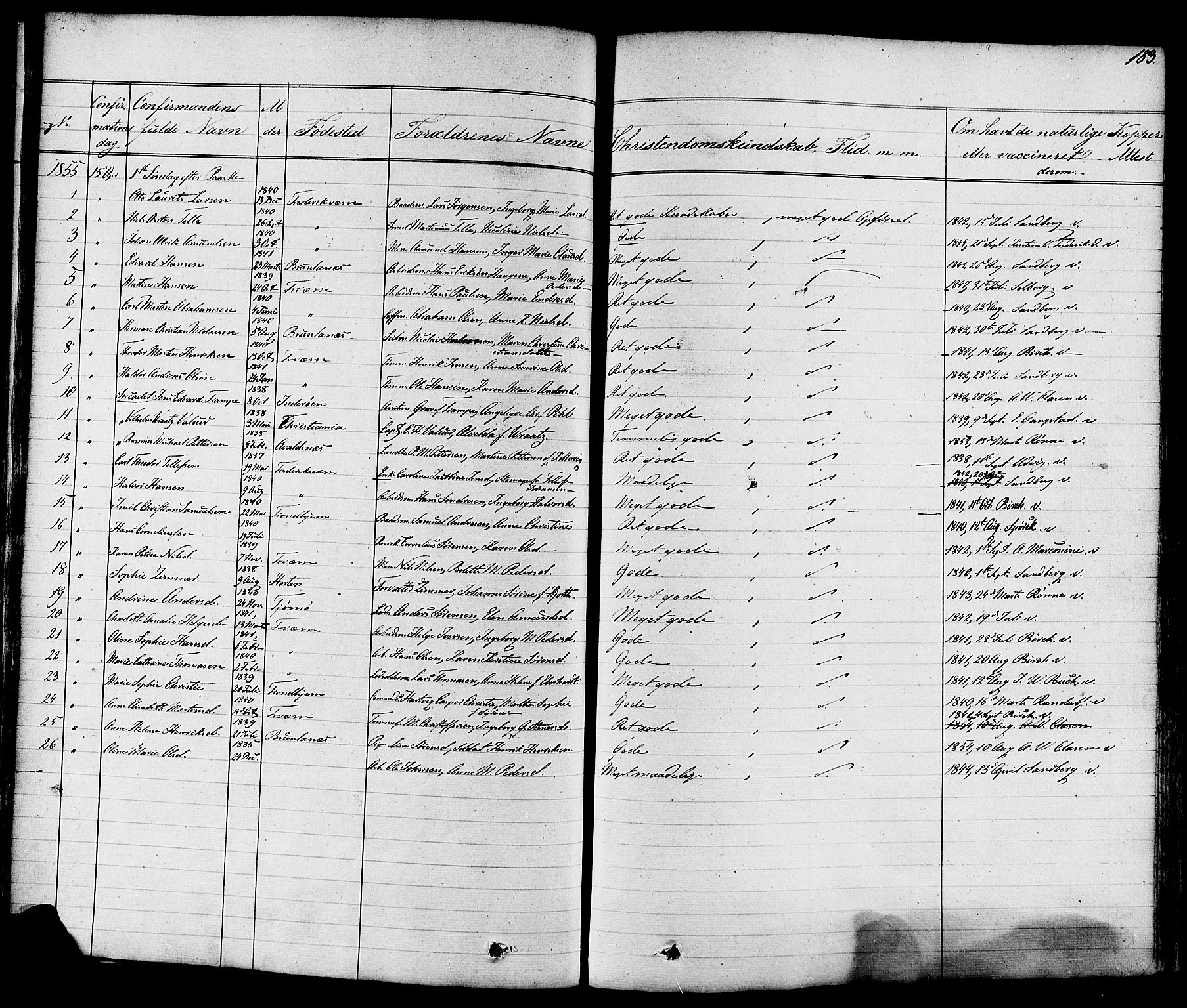 Stavern kirkebøker, AV/SAKO-A-318/F/Fa/L0007: Parish register (official) no. 7, 1840-1877, p. 183