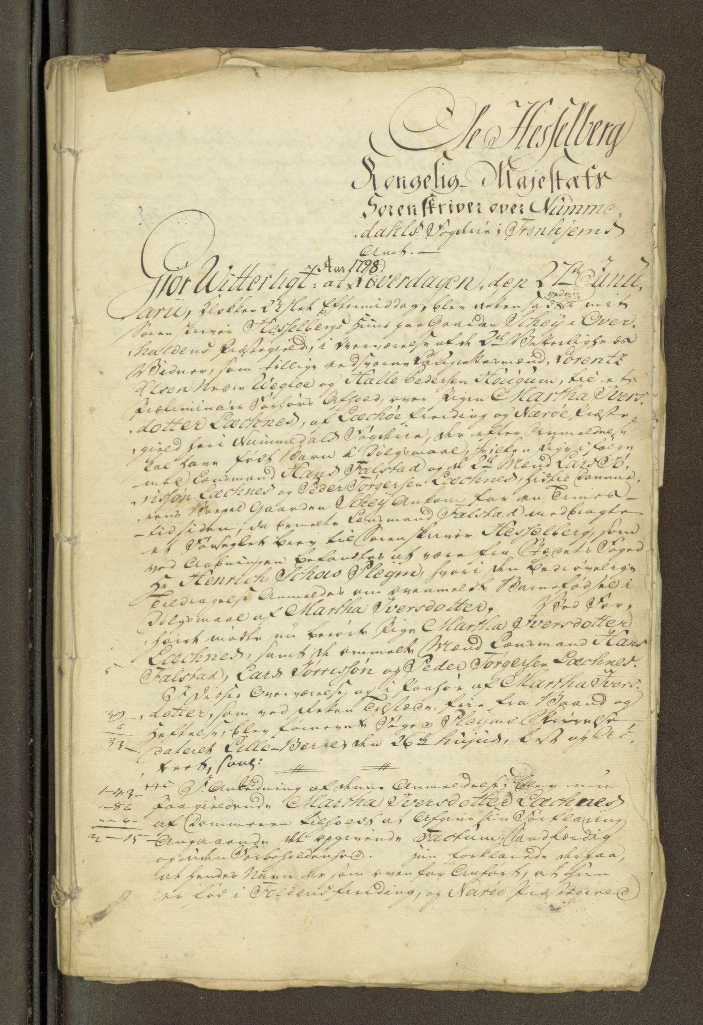 Namdal sorenskriveri, SAT/A-4133/1/1/1O/1Oa/L0007: Sivile og offentlige saker, 1798, p. 164