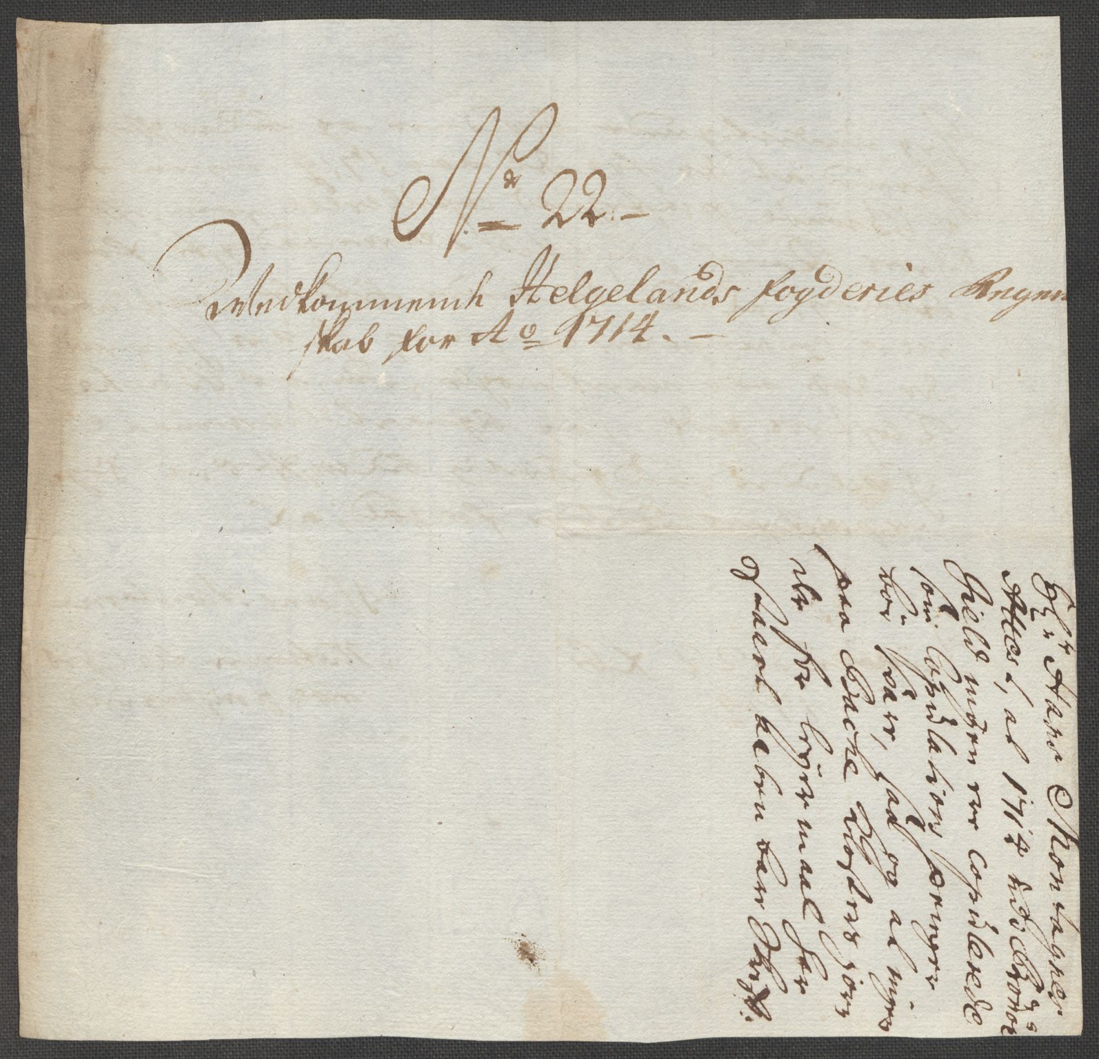 Rentekammeret inntil 1814, Reviderte regnskaper, Fogderegnskap, AV/RA-EA-4092/R65/L4513: Fogderegnskap Helgeland, 1714-1715, p. 152