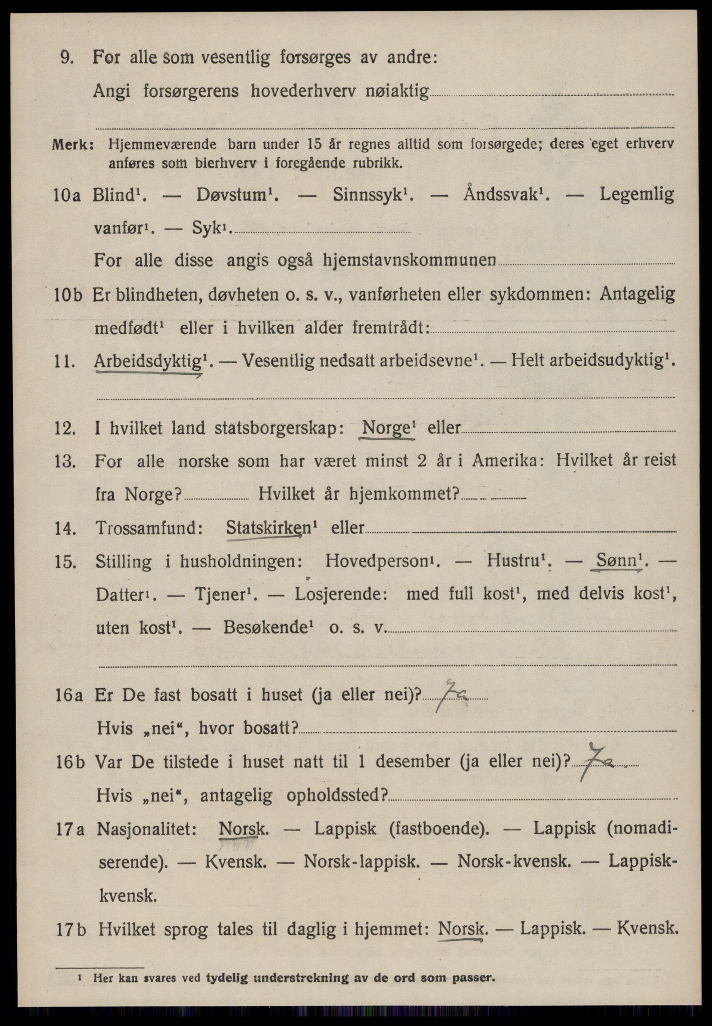 SAT, 1920 census for Rennebu, 1920, p. 2547