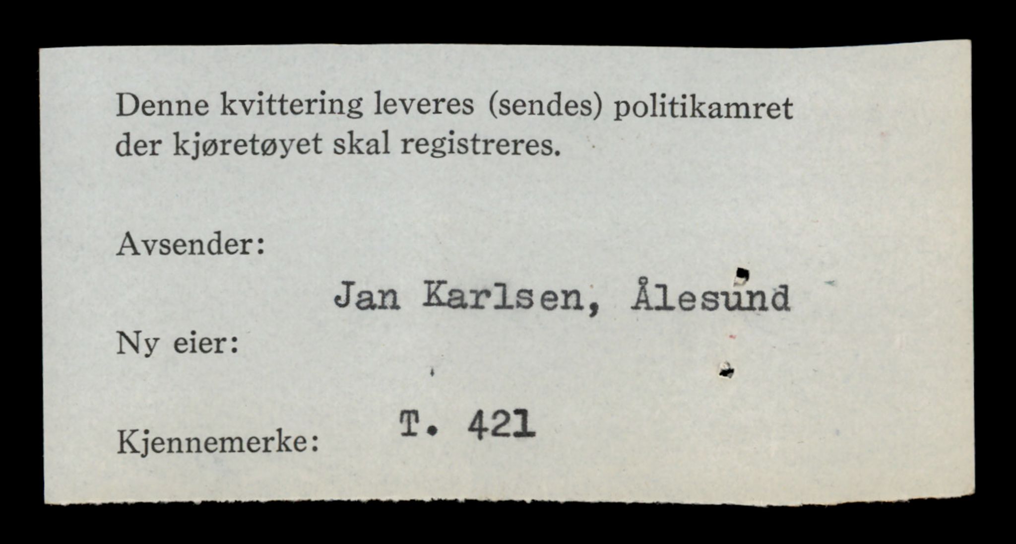 Møre og Romsdal vegkontor - Ålesund trafikkstasjon, SAT/A-4099/F/Fe/L0004: Registreringskort for kjøretøy T 341 - T 442, 1927-1998, p. 2285