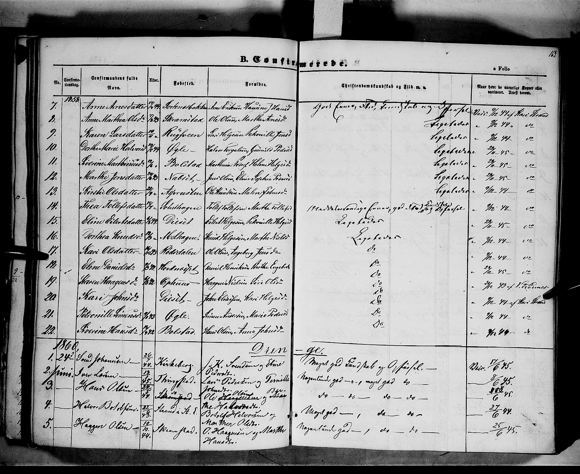 Åmot prestekontor, Hedmark, SAH/PREST-056/H/Ha/Haa/L0006: Parish register (official) no. 6, 1842-1861, p. 163