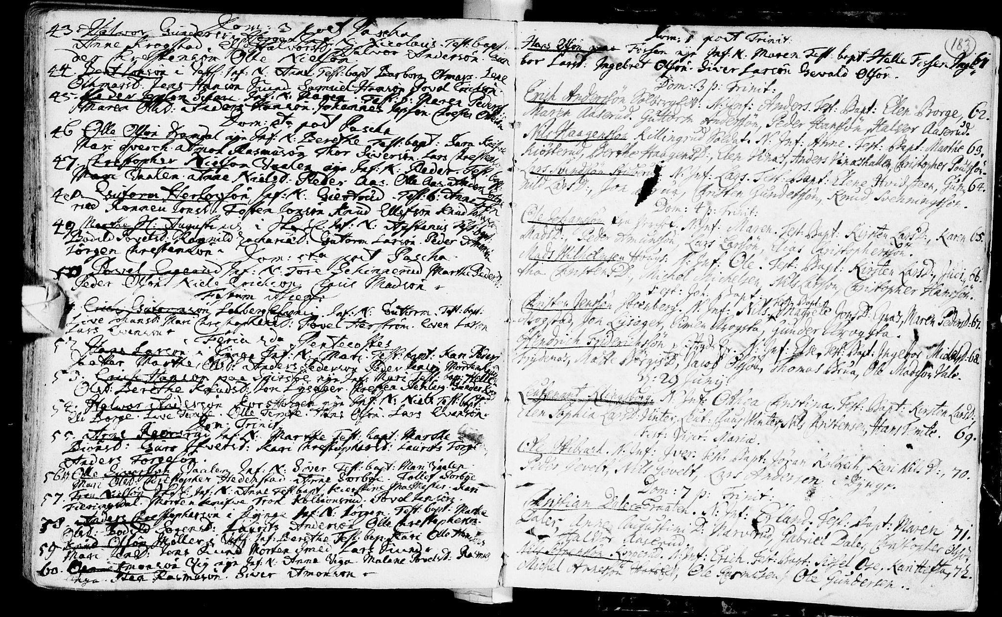 Eiker kirkebøker, AV/SAKO-A-4/F/Fa/L0002: Parish register (official) no. I 2, 1705-1724, p. 183